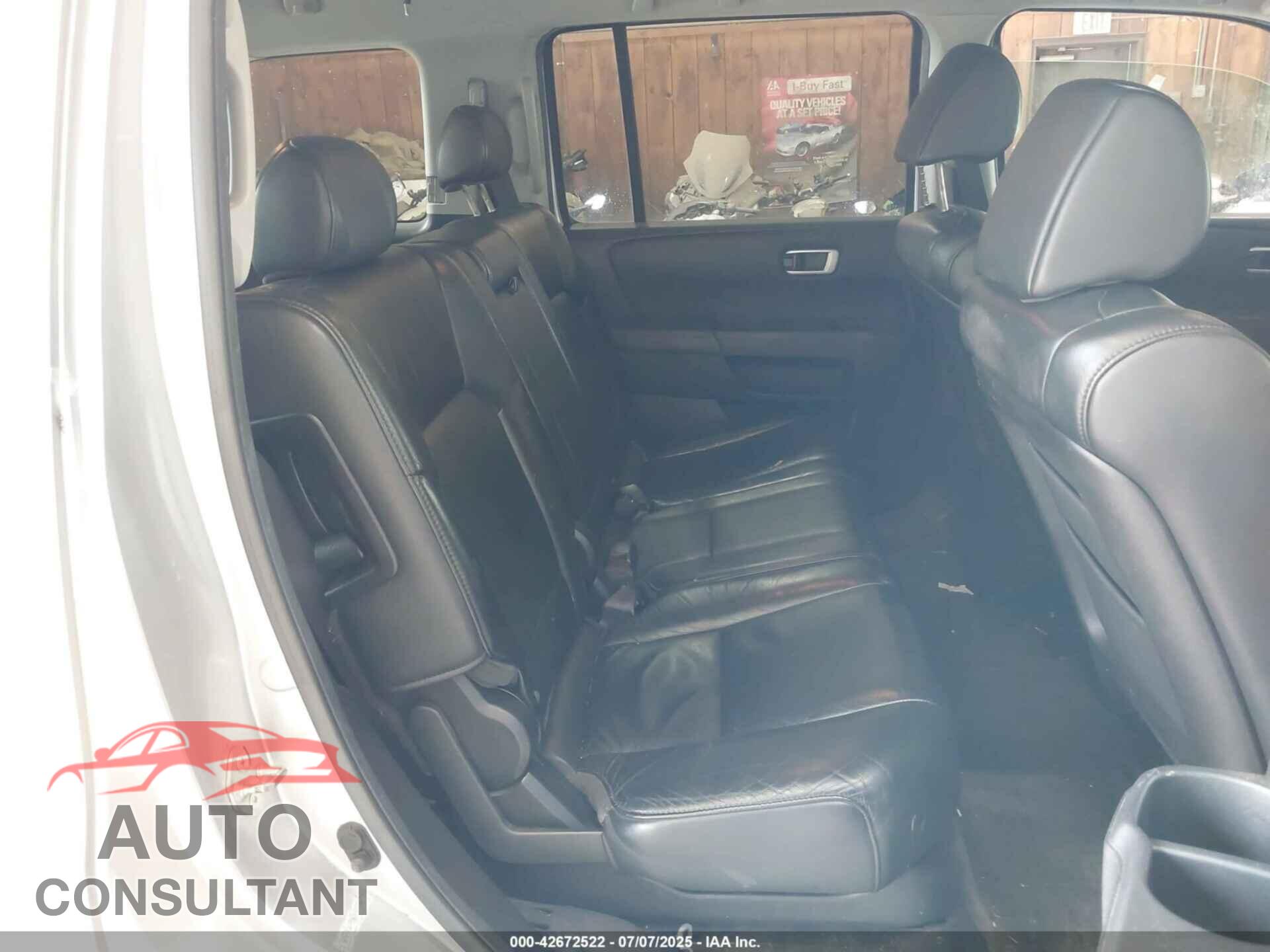 HONDA PILOT 2011 - 5FNYF4H77BB097390