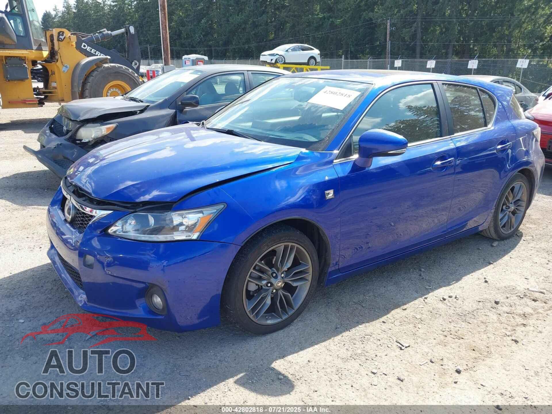 LEXUS CT 200H 2012 - JTHKD5BH1C2073589