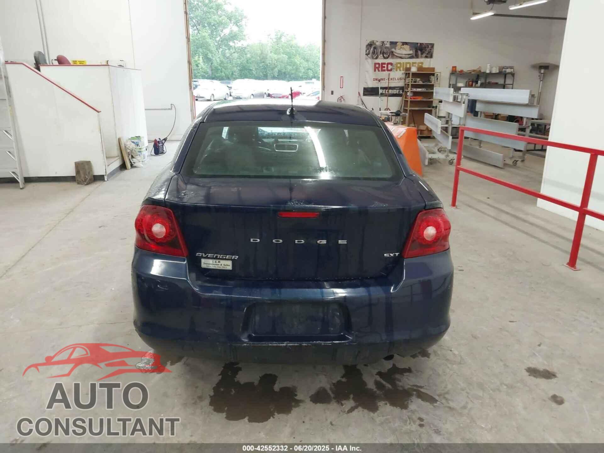 DODGE AVENGER 2013 - 1C3CDZCB9DN636707