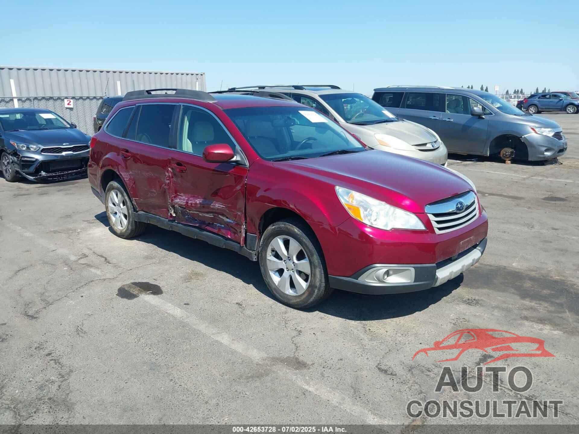 SUBARU OUTBACK 2011 - 4S4BRBKC3B3379123