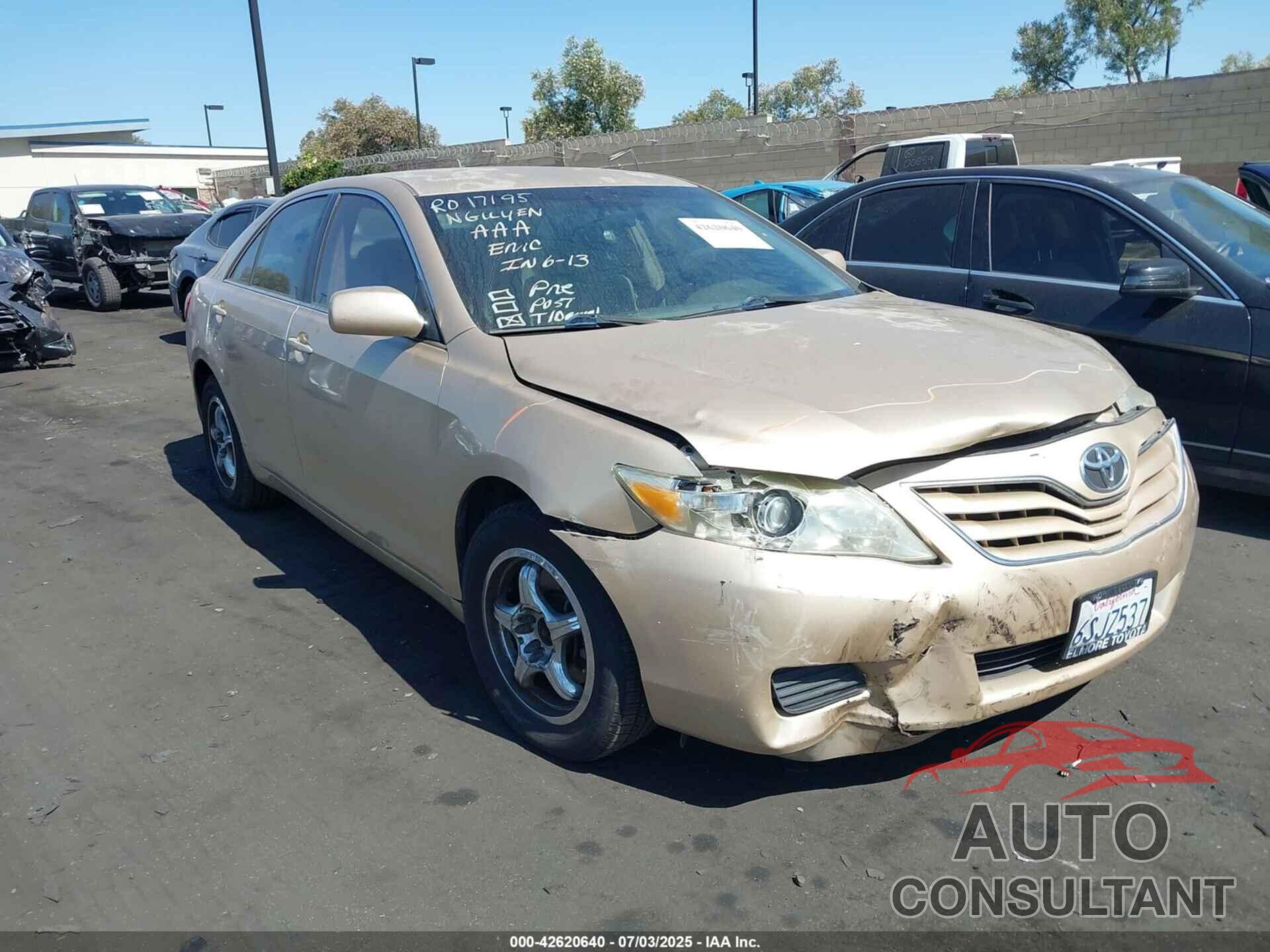 TOYOTA CAMRY 2011 - 4T1BF3EK3BU728292