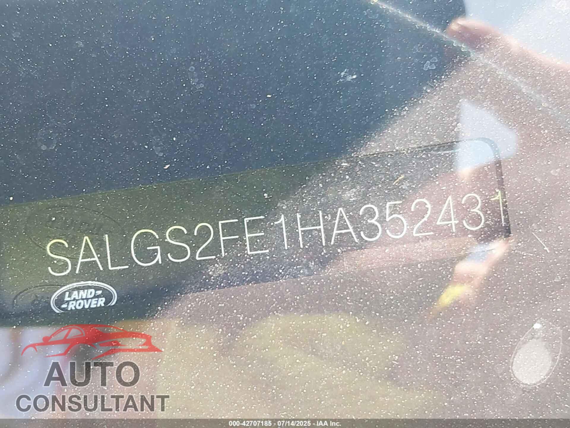 LAND ROVER RANGE ROVER 2017 - SALGS2FE1HA352431