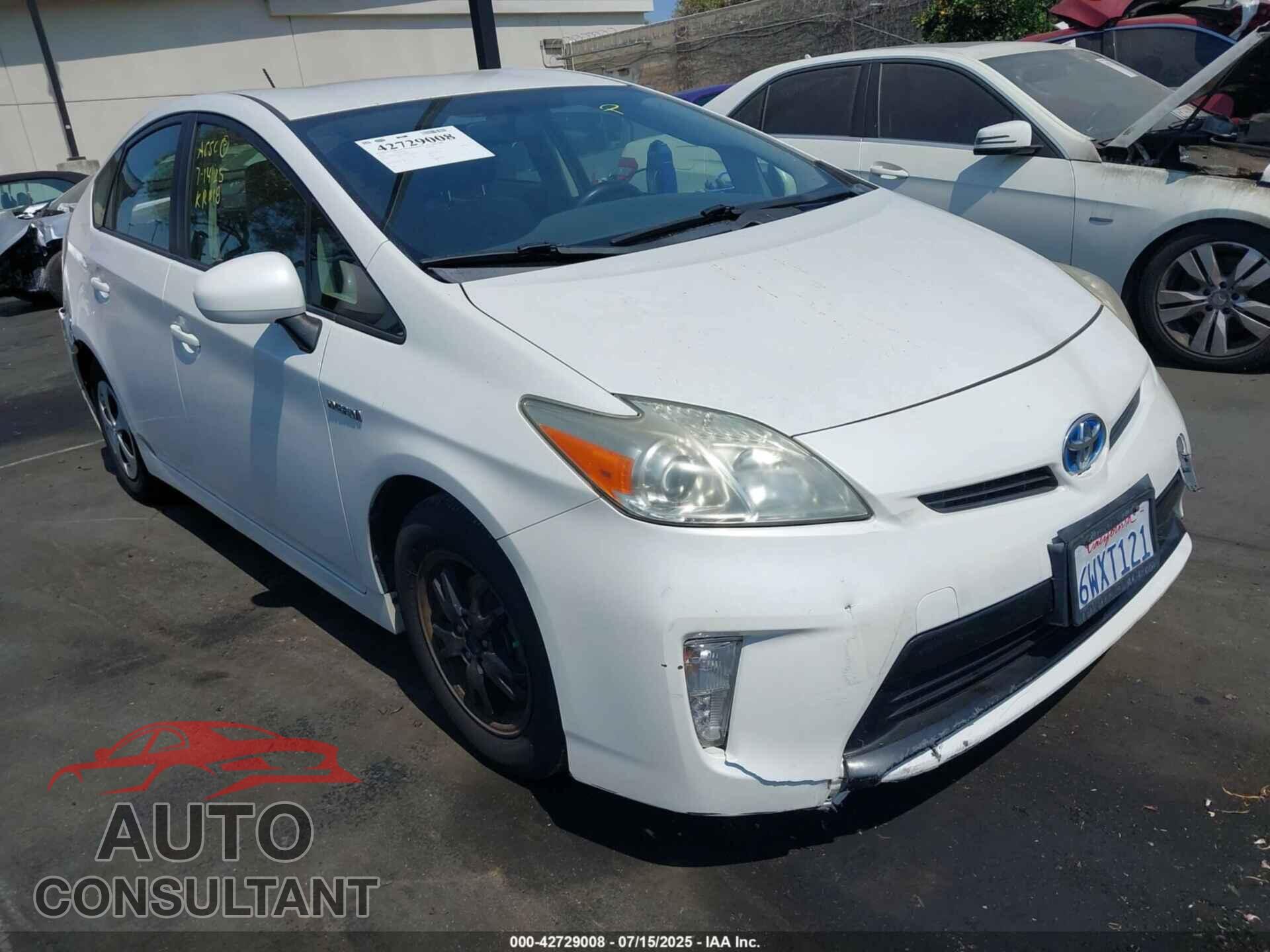 TOYOTA PRIUS 2012 - JTDKN3DU5C5470699
