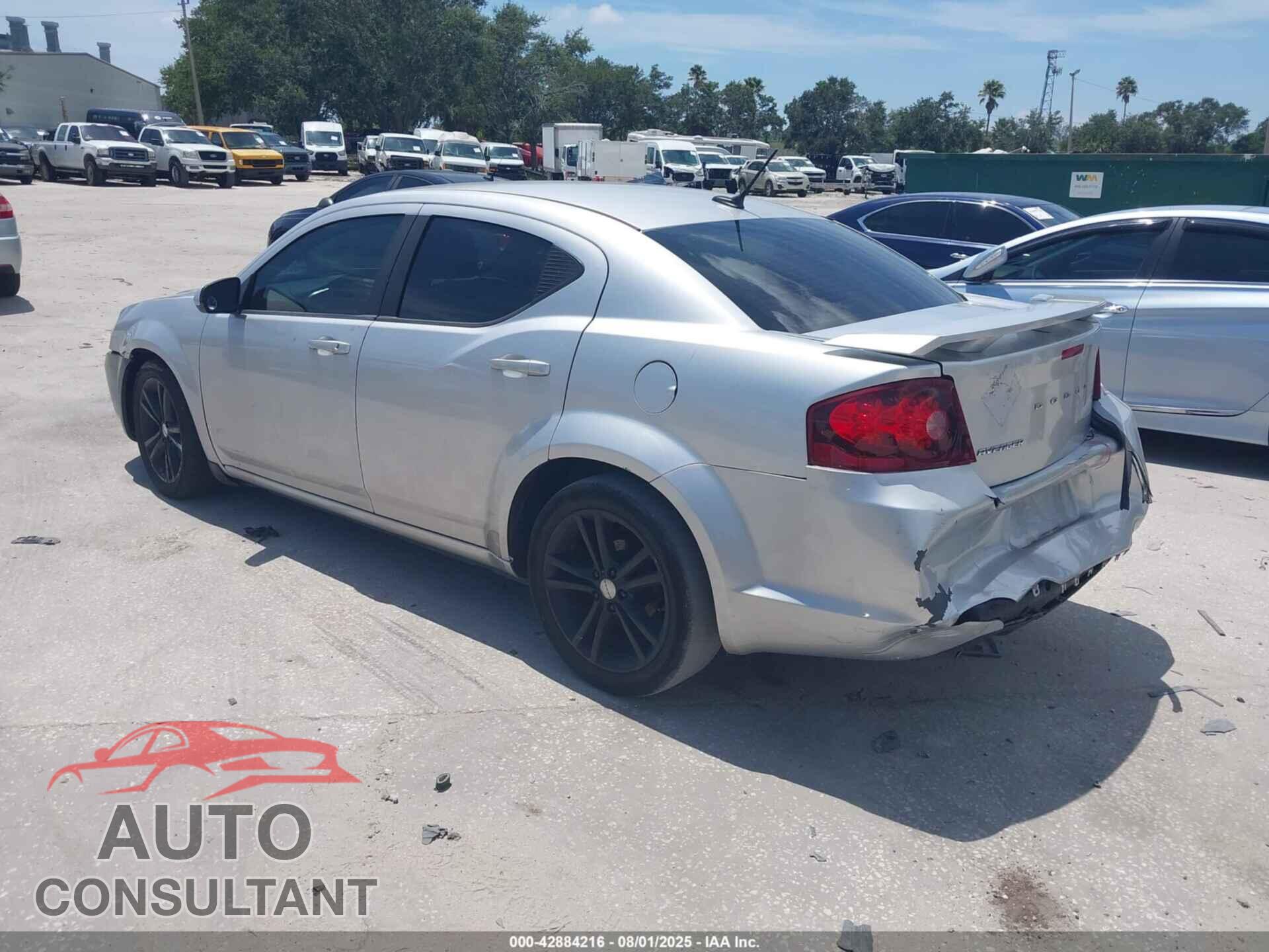 DODGE AVENGER 2012 - 1C3CDZEG3CN142642