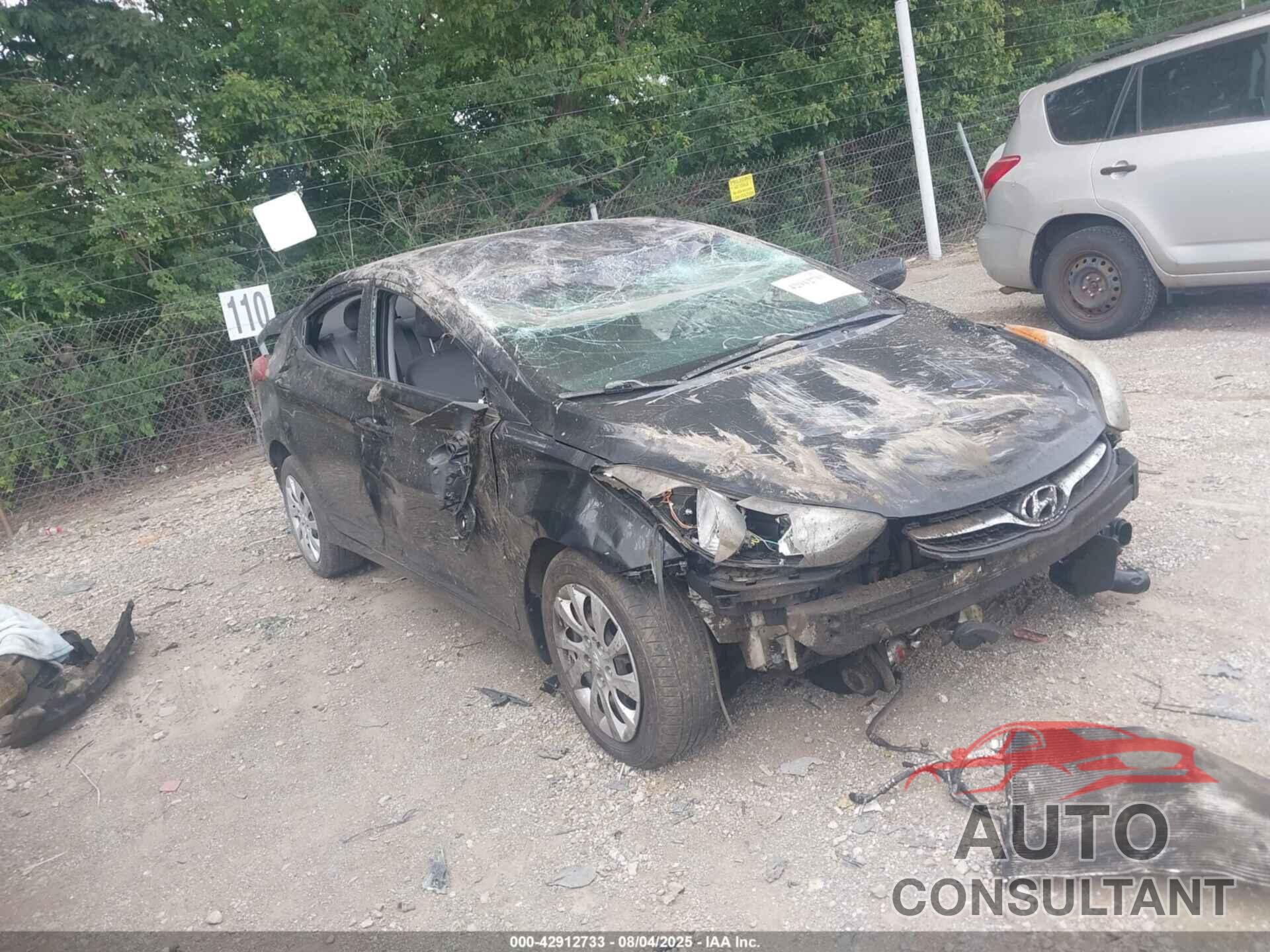 HYUNDAI ELANTRA 2012 - 5NPDH4AE2CH140022