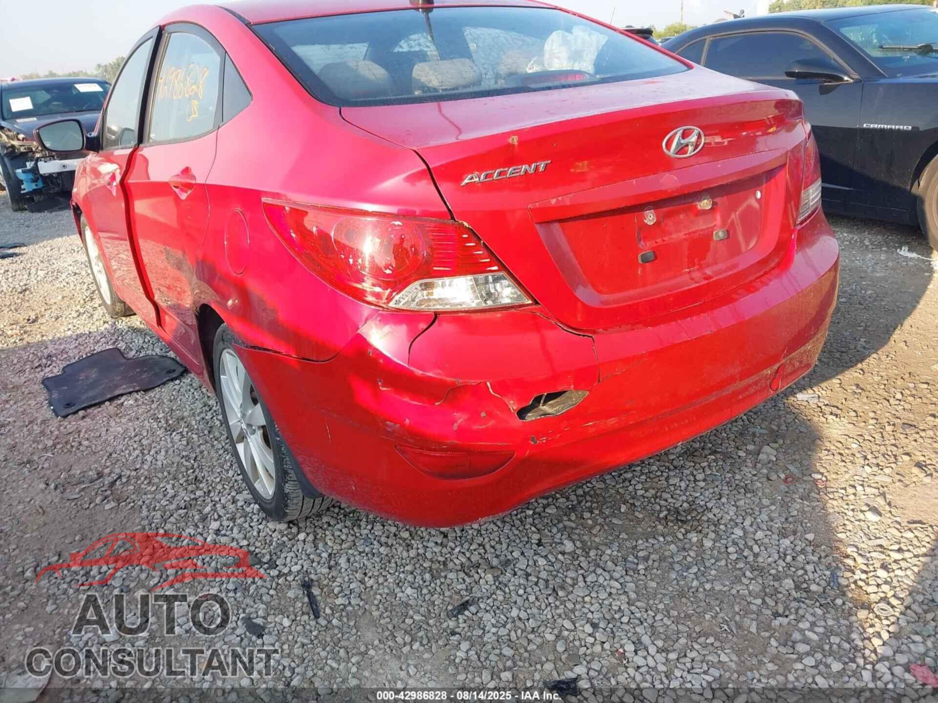HYUNDAI ACCENT 2013 - KMHCU4AE5DU423024