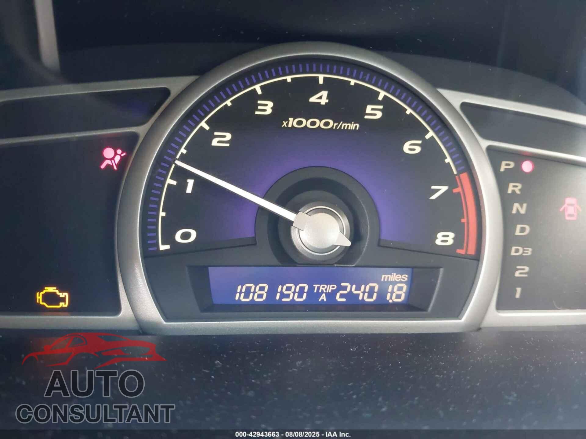HONDA CIVIC 2010 - 2HGFA1F5XAH527770