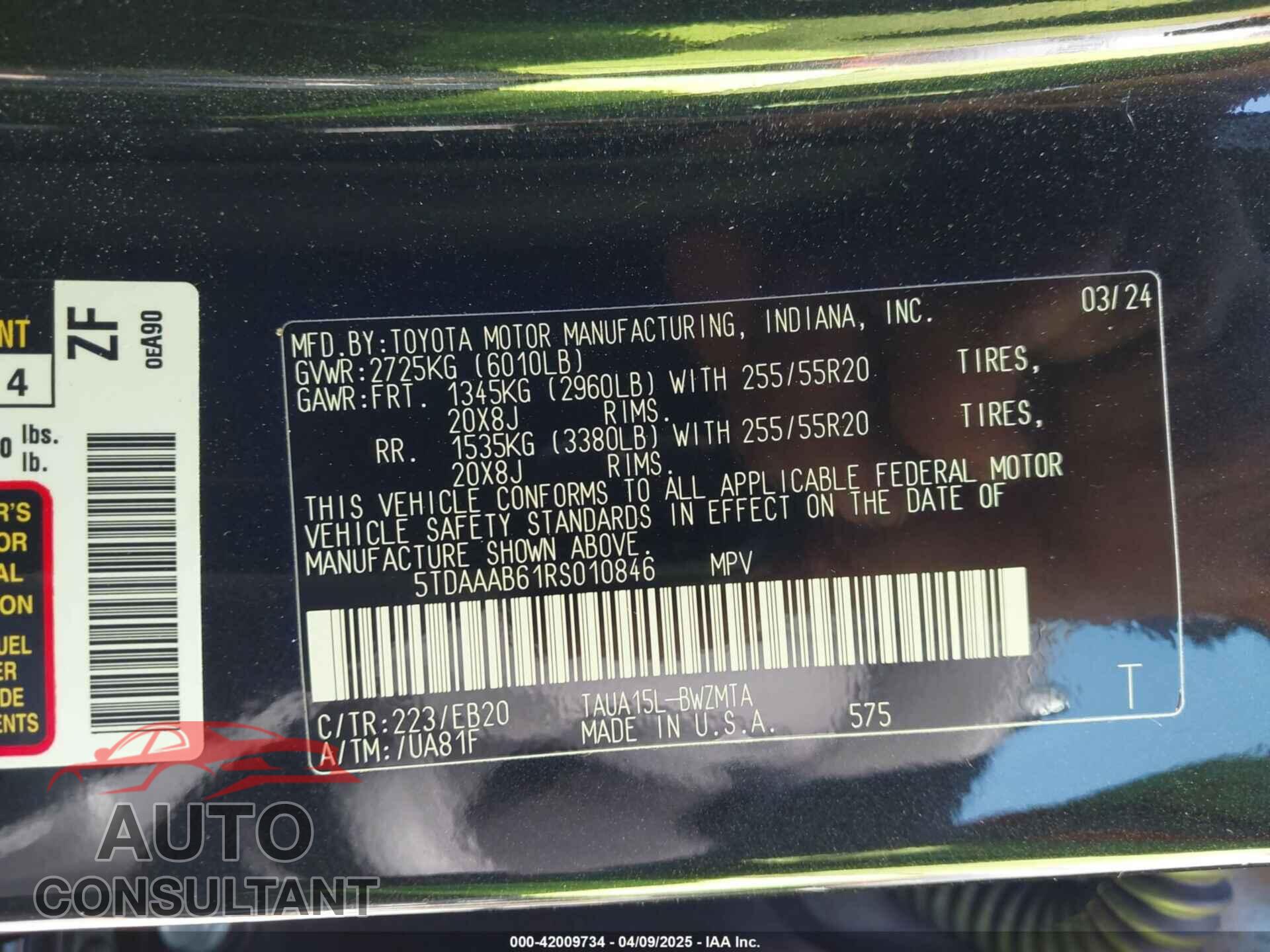 LEXUS TX 350 2024 - 5TDAAAB61RS010846