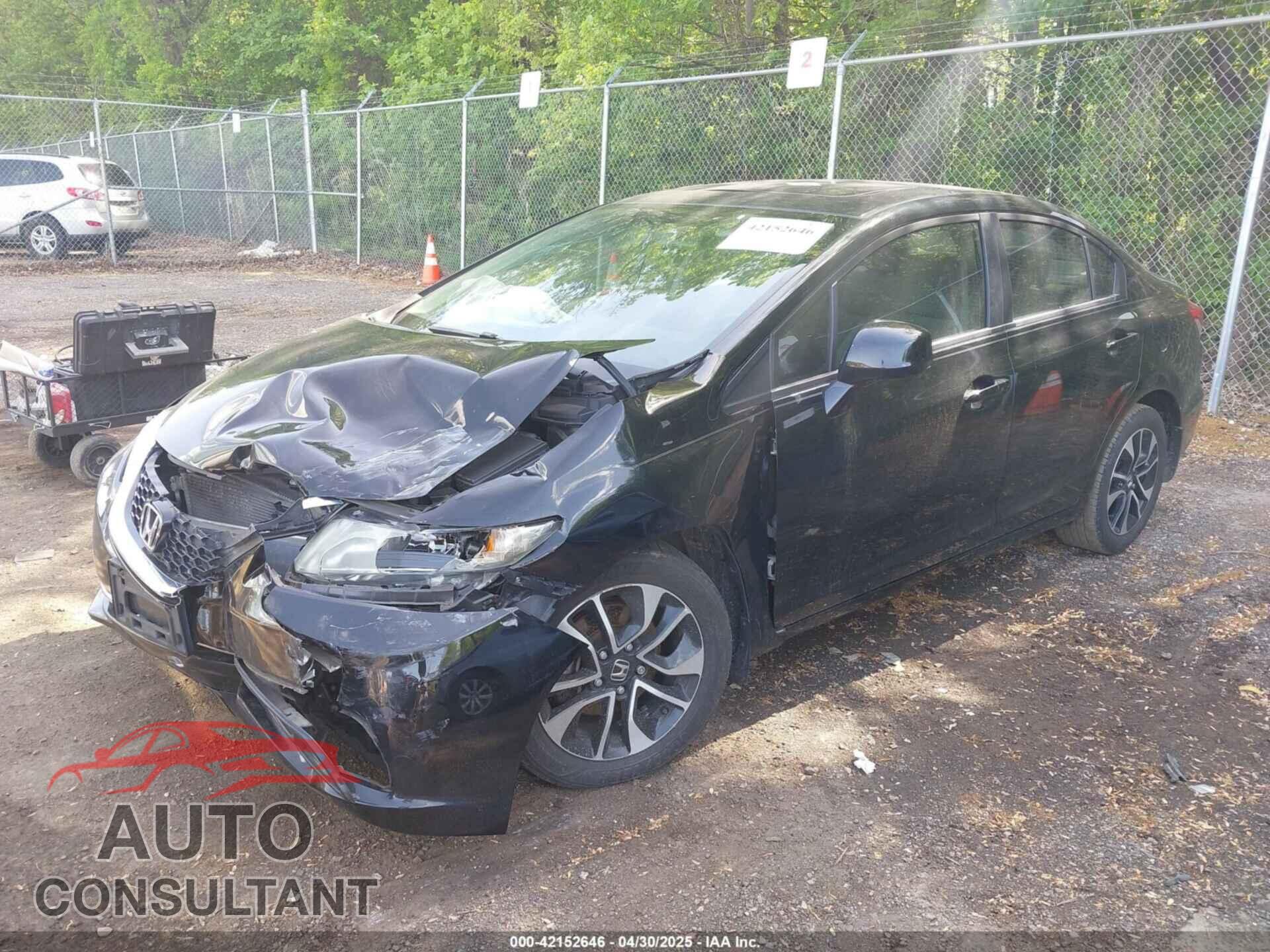HONDA CIVIC 2013 - 19XFB2F88DE212428