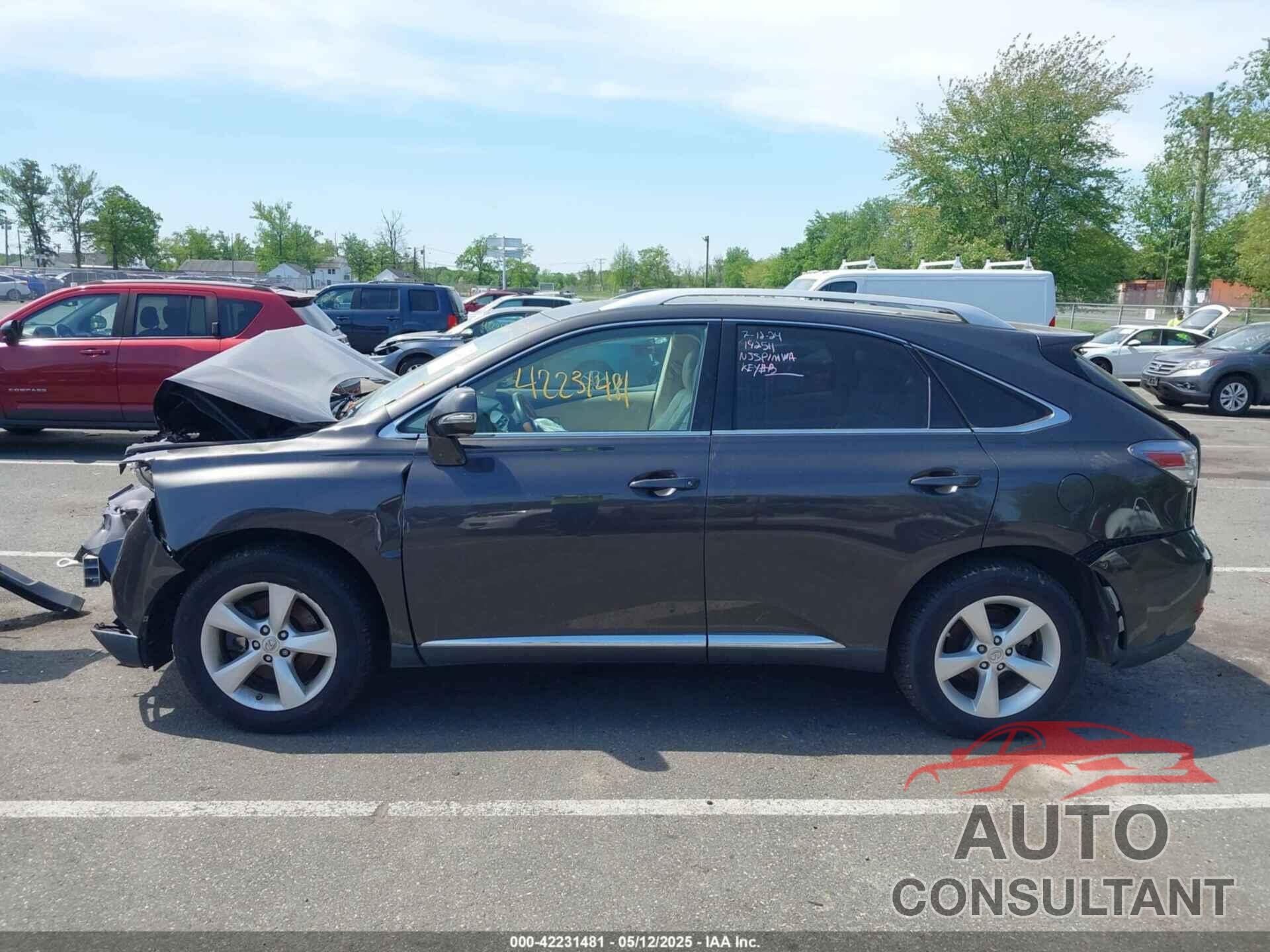 LEXUS RX 350 2010 - 2T2BK1BA0AC036272