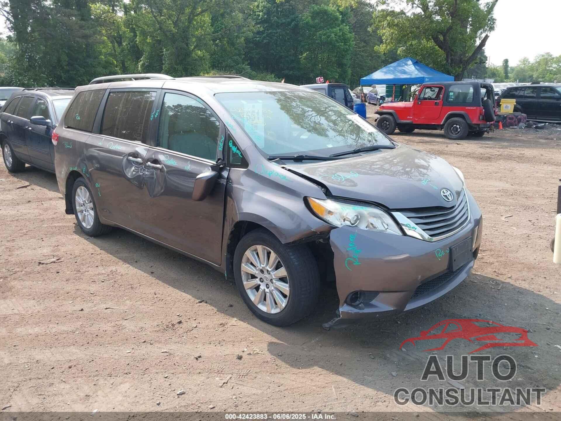 TOYOTA SIENNA 2012 - 5TDDK3DC6CS032969
