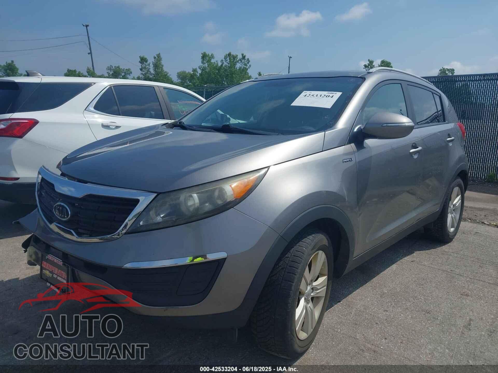 KIA SPORTAGE 2012 - KNDPBCA24C7220232