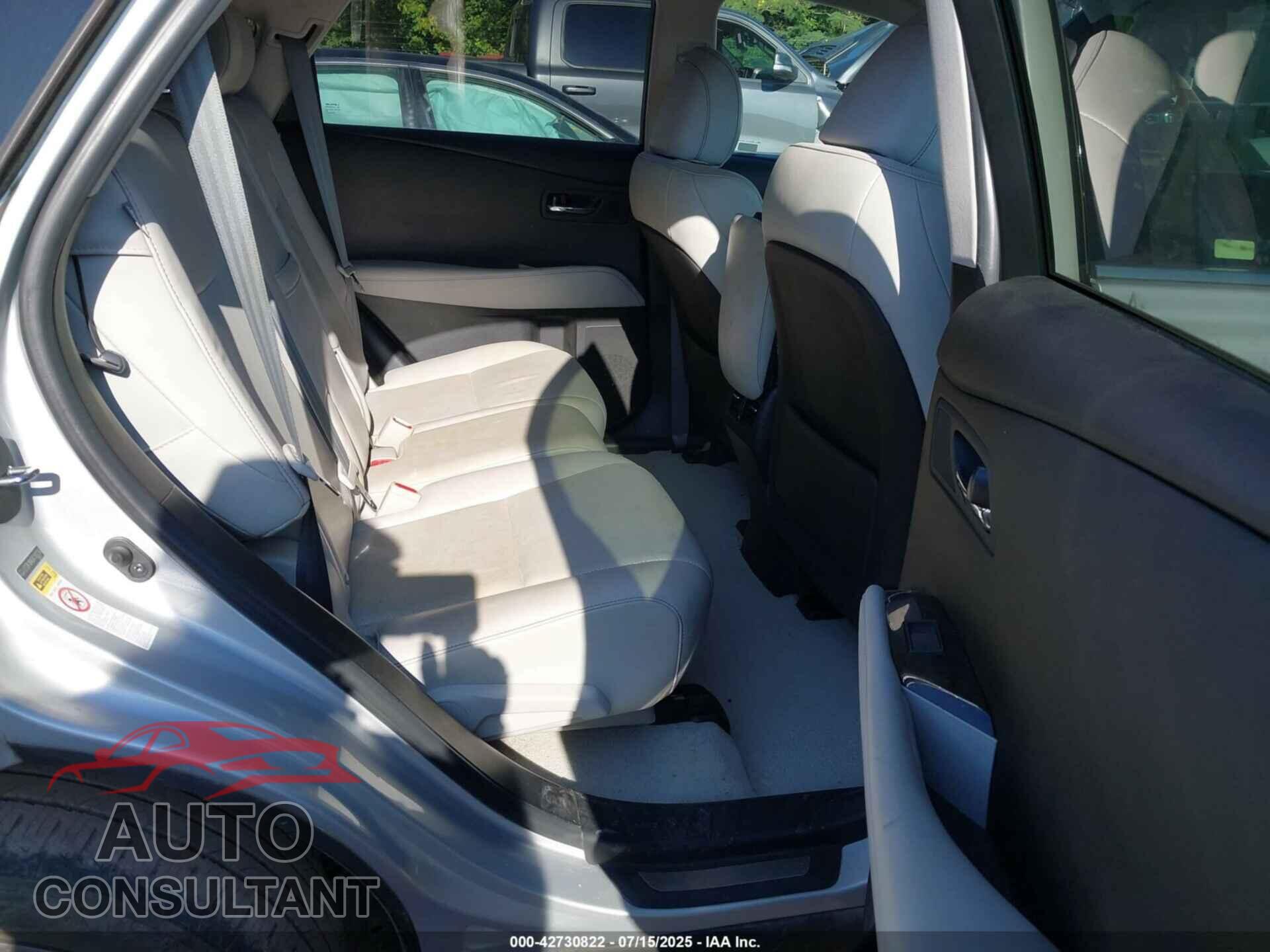 LEXUS RX 350 2013 - 2T2ZK1BA5DC102236