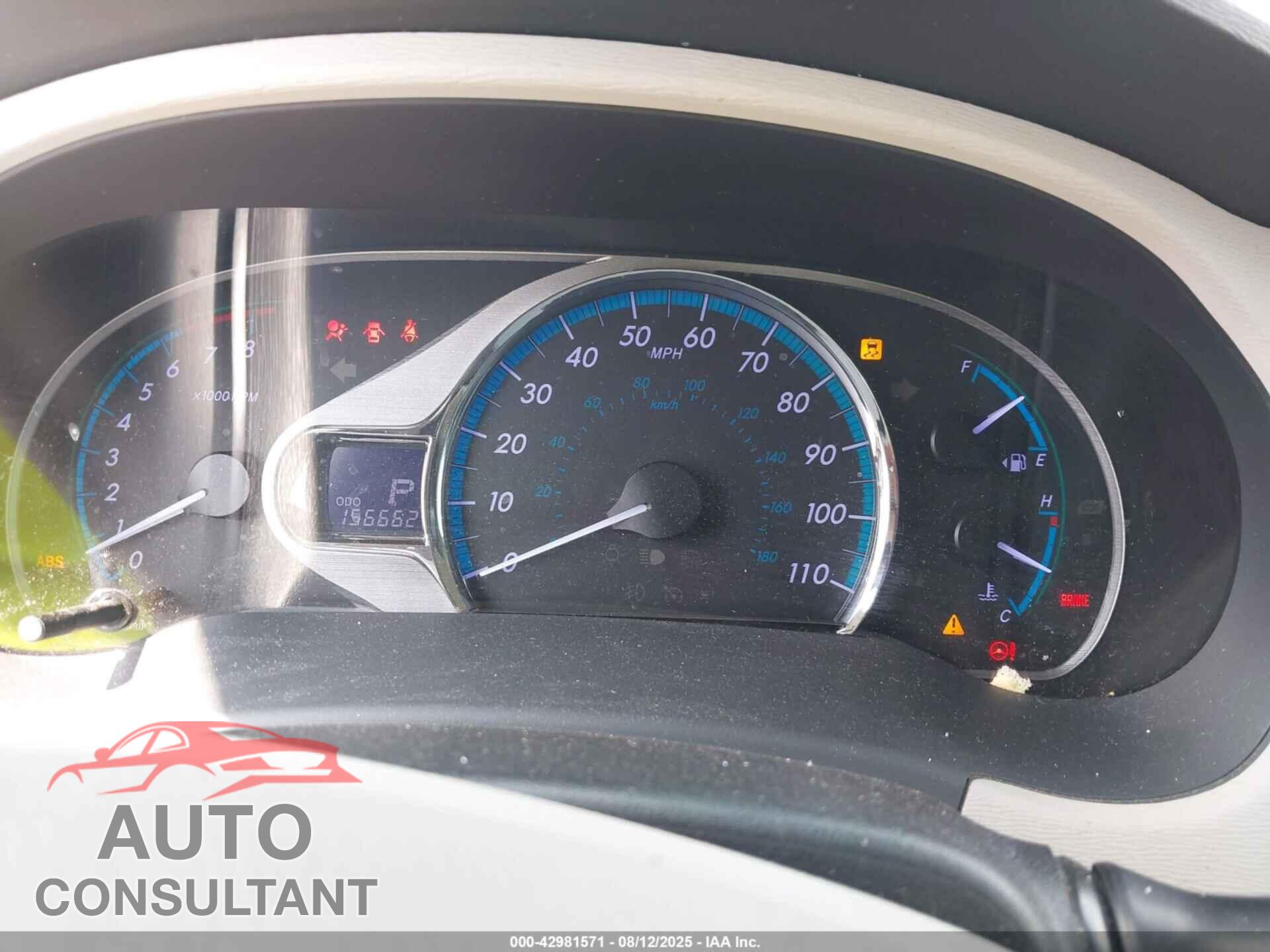 TOYOTA SIENNA 2012 - 5TDYK3DC9CS242547
