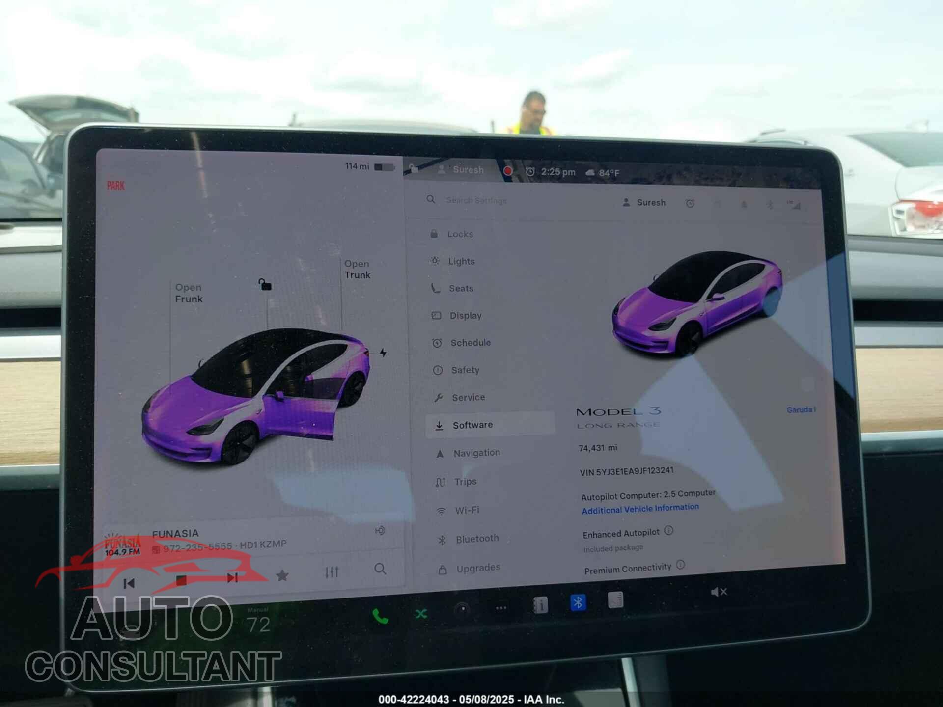 TESLA MODEL 3 2018 - 5YJ3E1EA9JF123241
