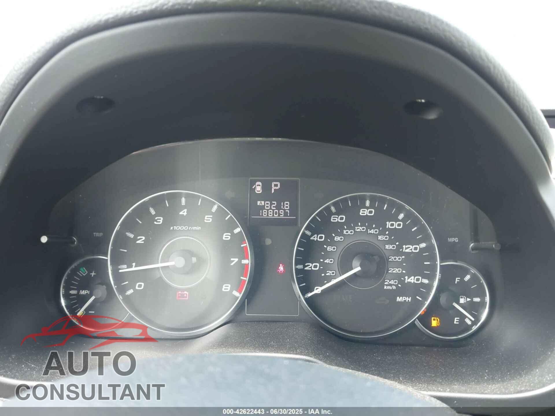 SUBARU LEGACY 2012 - 4S3BMBG61C3013068