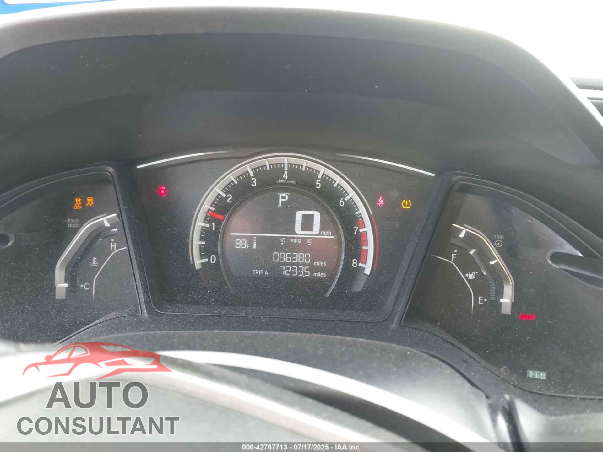 HONDA CIVIC 2016 - 19XFC2F56GE205002