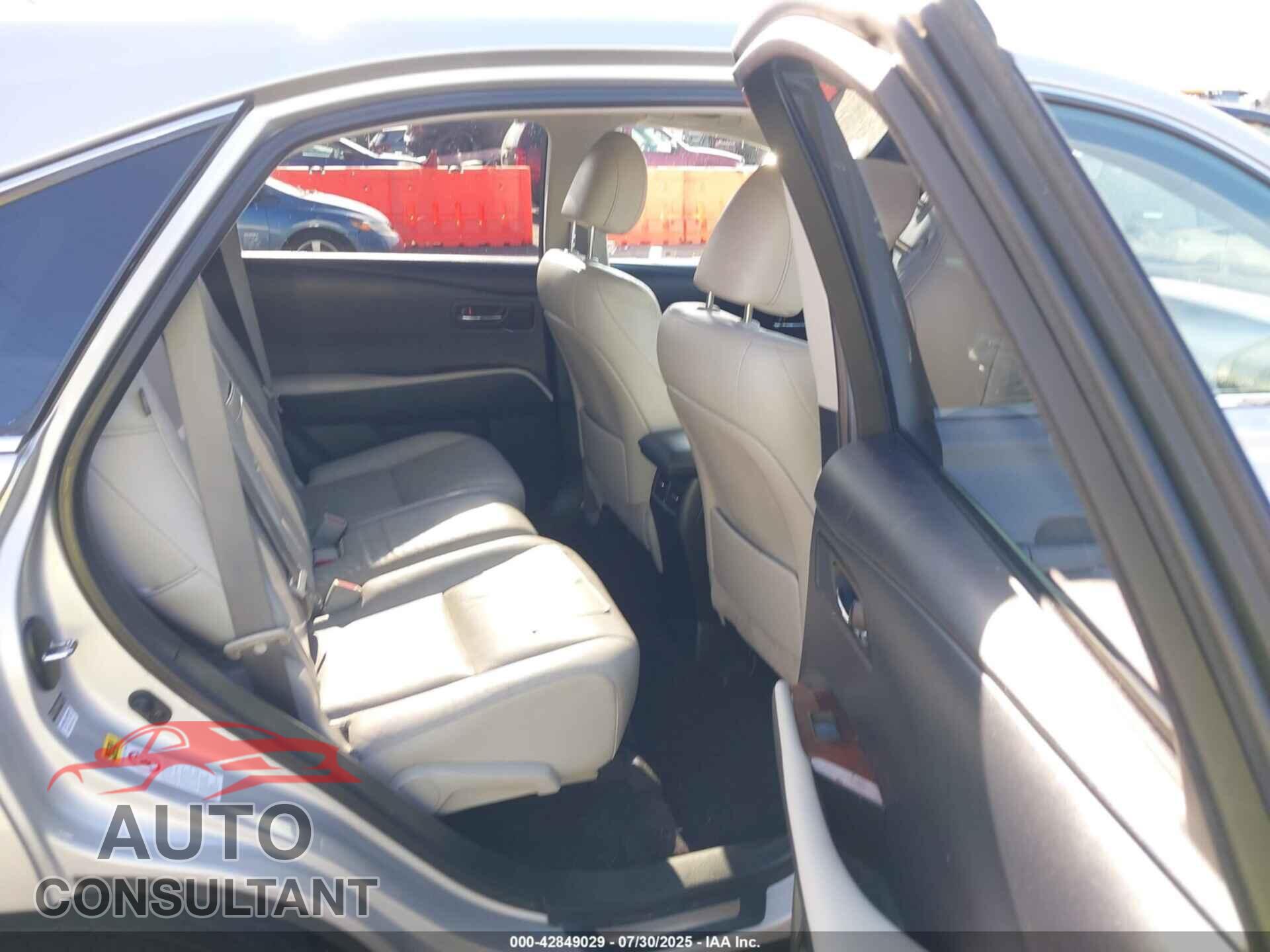 LEXUS RX 450H 2012 - JTJZB1BAXC2407195