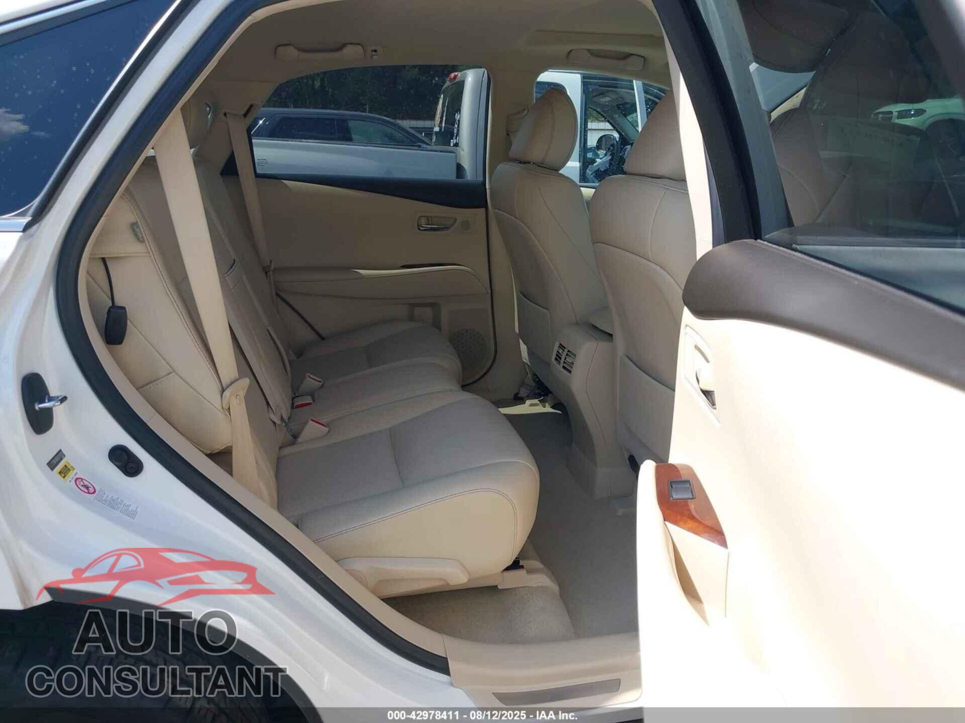 LEXUS RX 350 2013 - 2T2BK1BA2DC161651