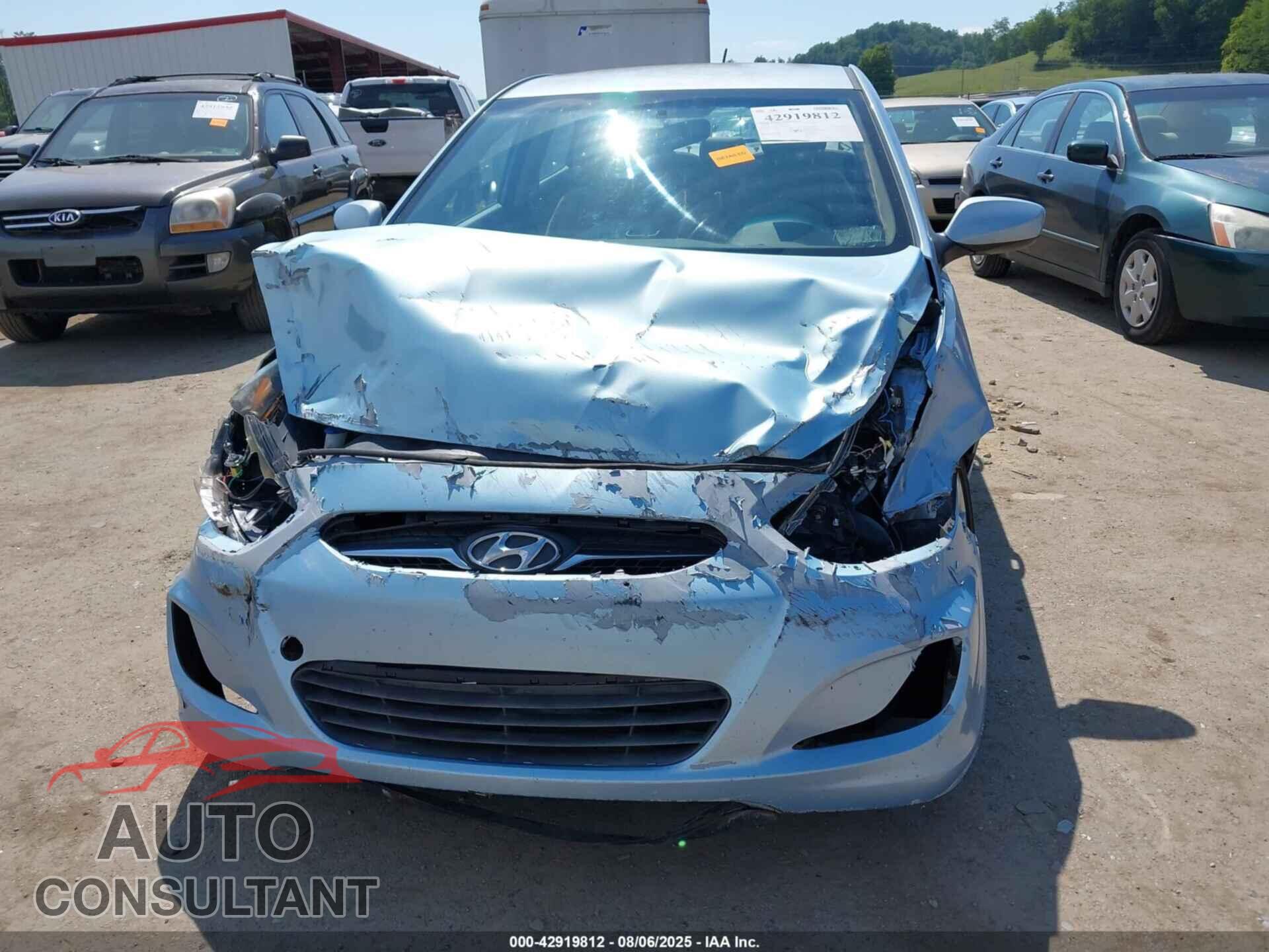 HYUNDAI ACCENT 2013 - KMHCU4AE6DU345305