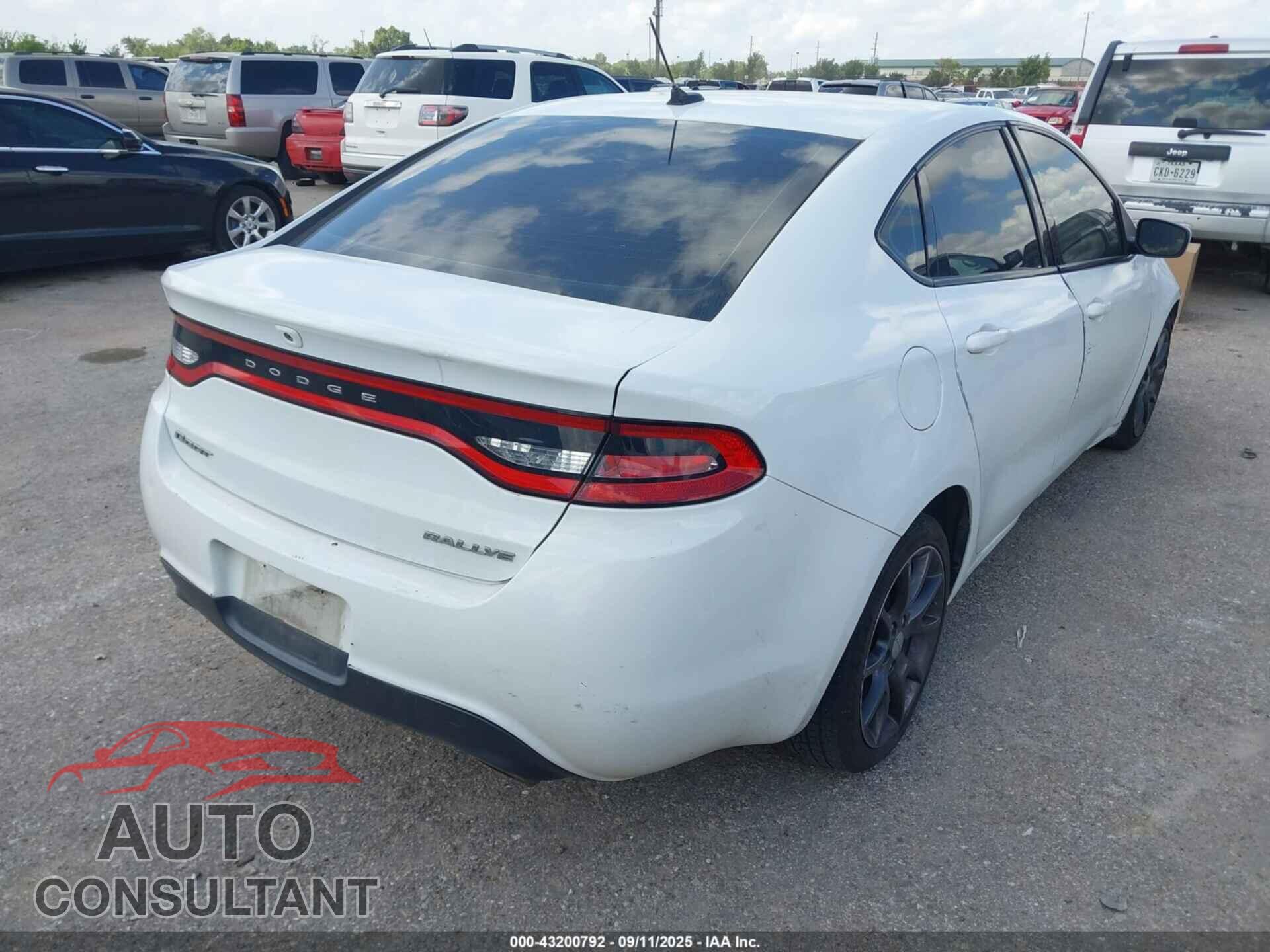 DODGE DART 2015 - 1C3CDFBB2FD421534