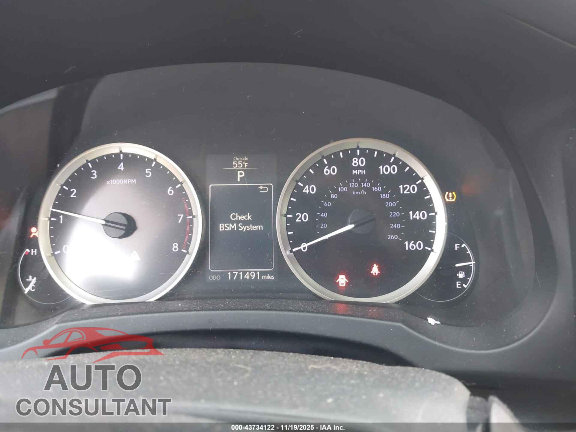 LEXUS IS 250 2014 - JTHCF1D28E5013102