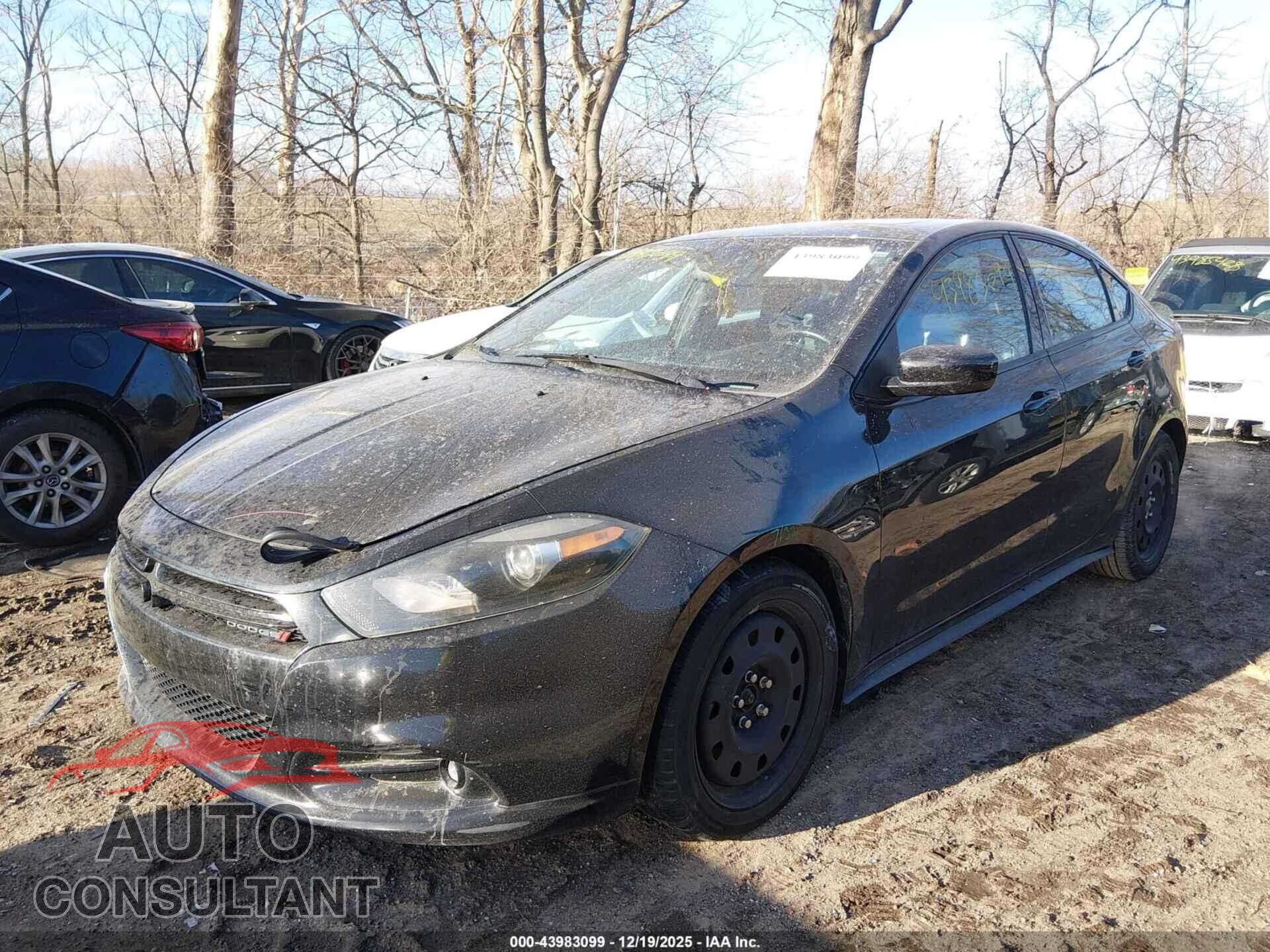 DODGE DART 2015 - 1C3CDFBB4FD146491
