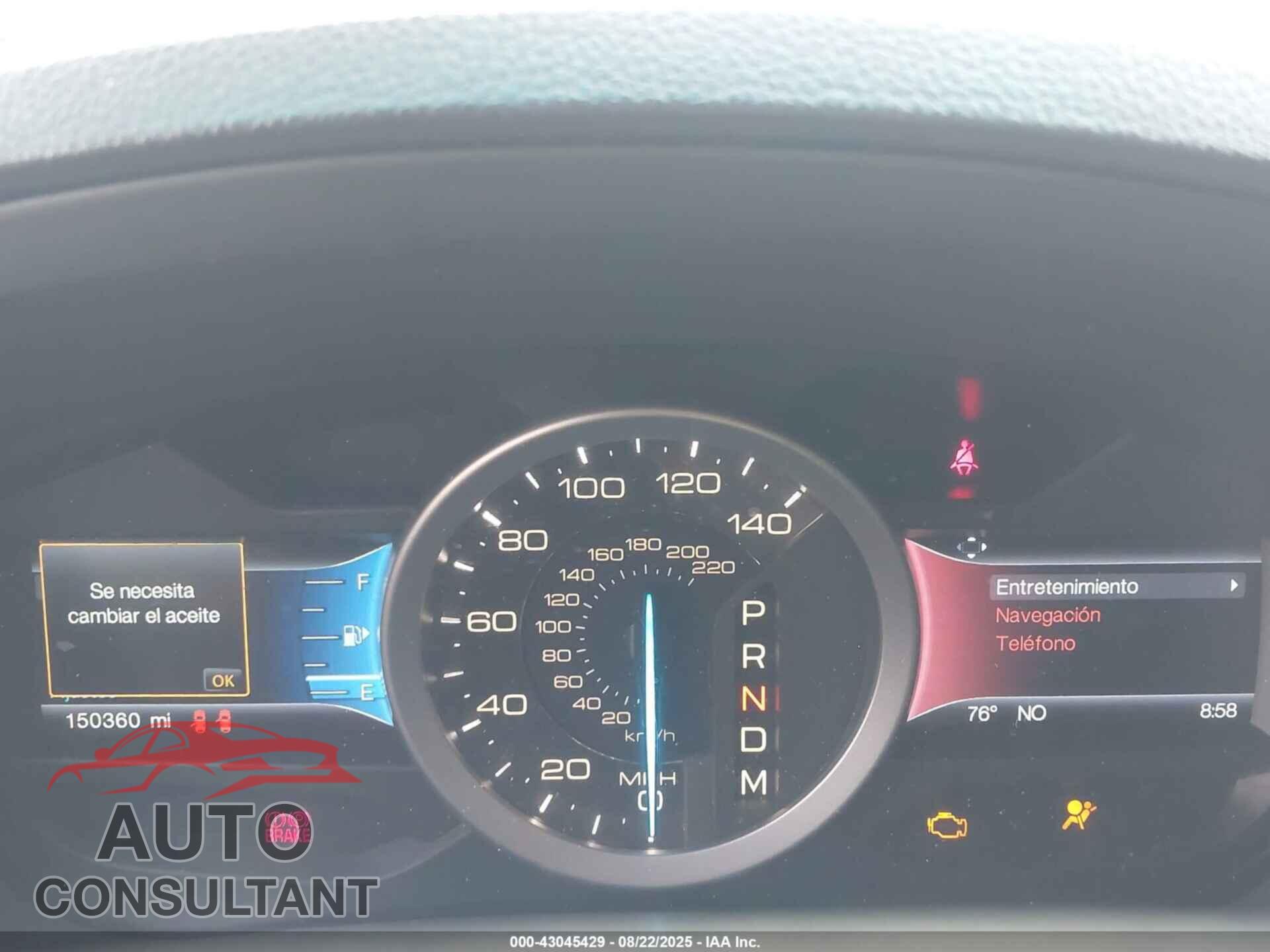FORD EXPLORER 2015 - 1FM5K8GTXFGC48508