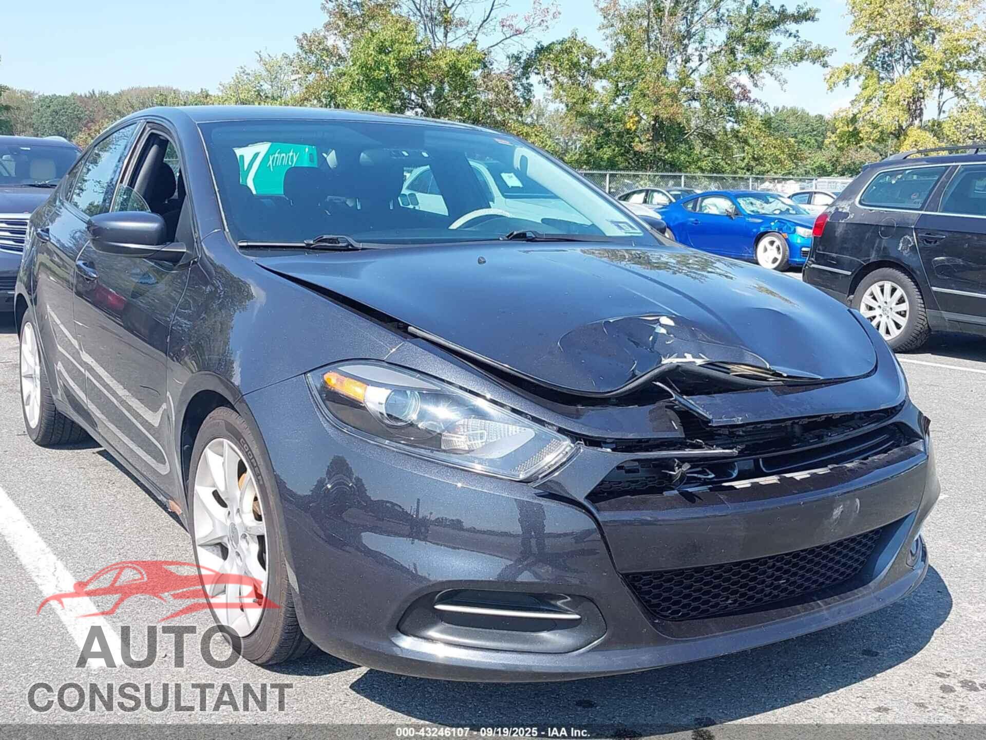 DODGE DART 2013 - 1C3CDFBA5DD302462
