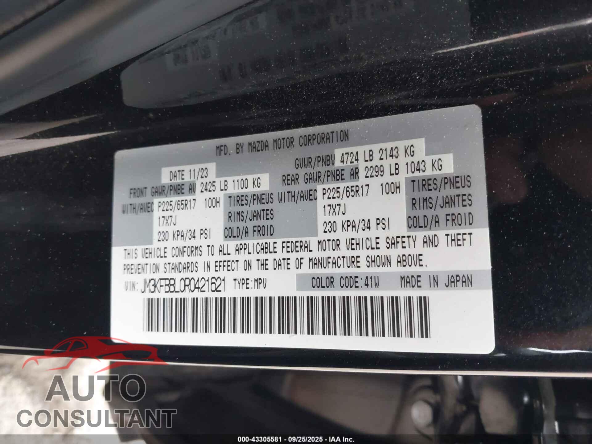 MAZDA CX-5 2024 - JM3KFBBL0R0421621