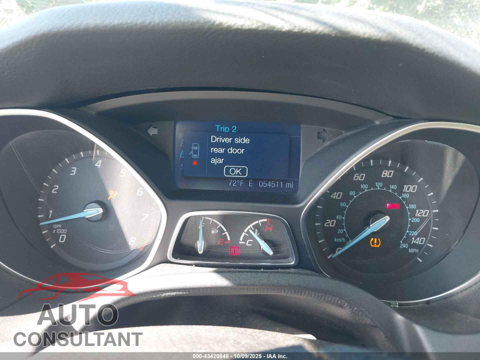 FORD FOCUS 2013 - 1FADP3F2XDL378764