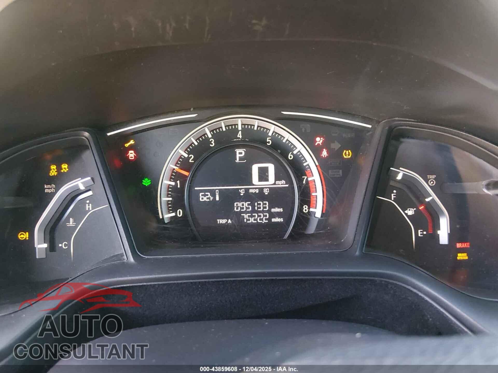 HONDA CIVIC 2017 - 19XFC2F51HE040915