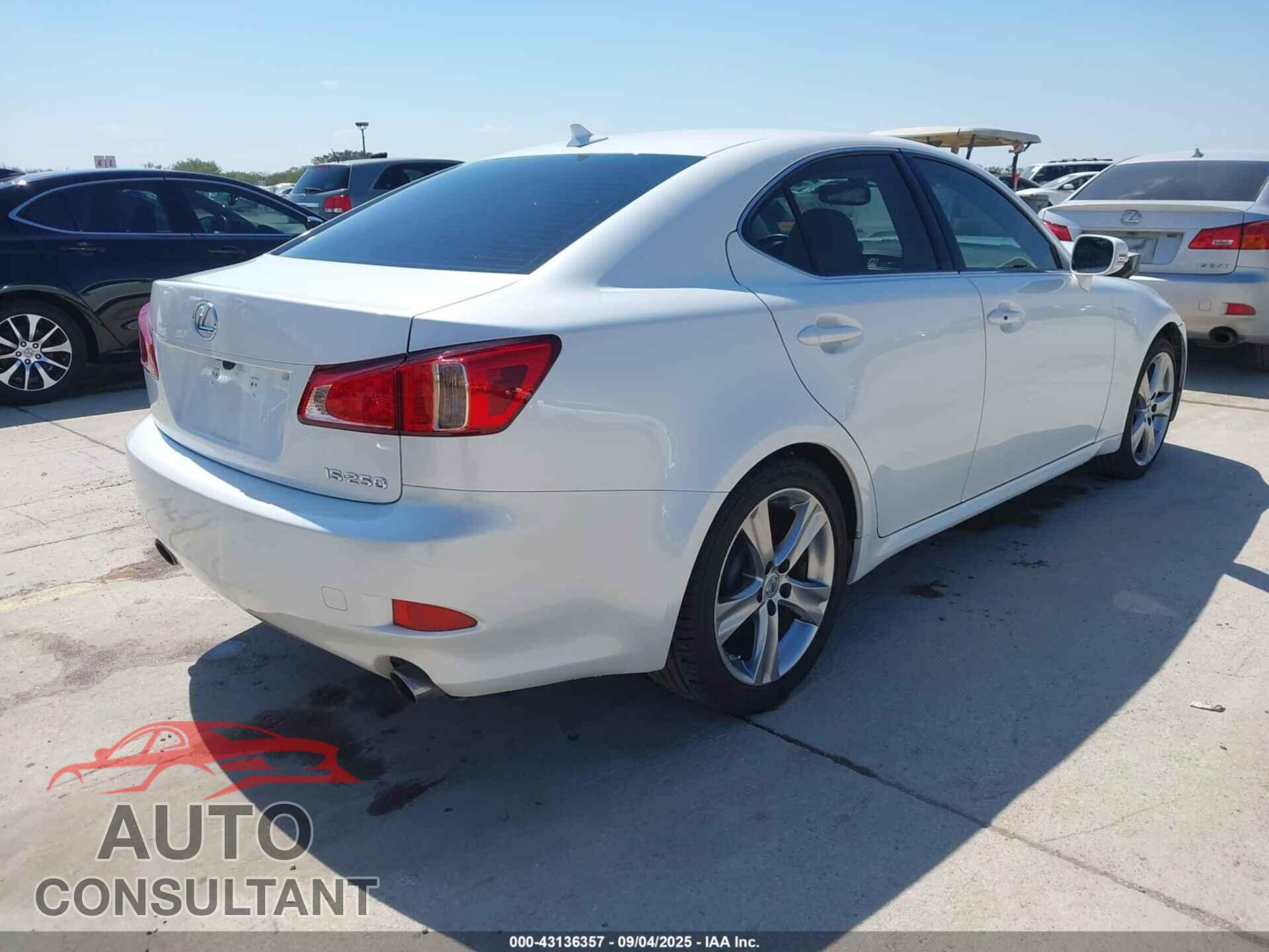 LEXUS IS 250 2011 - JTHBF5C29B2100301