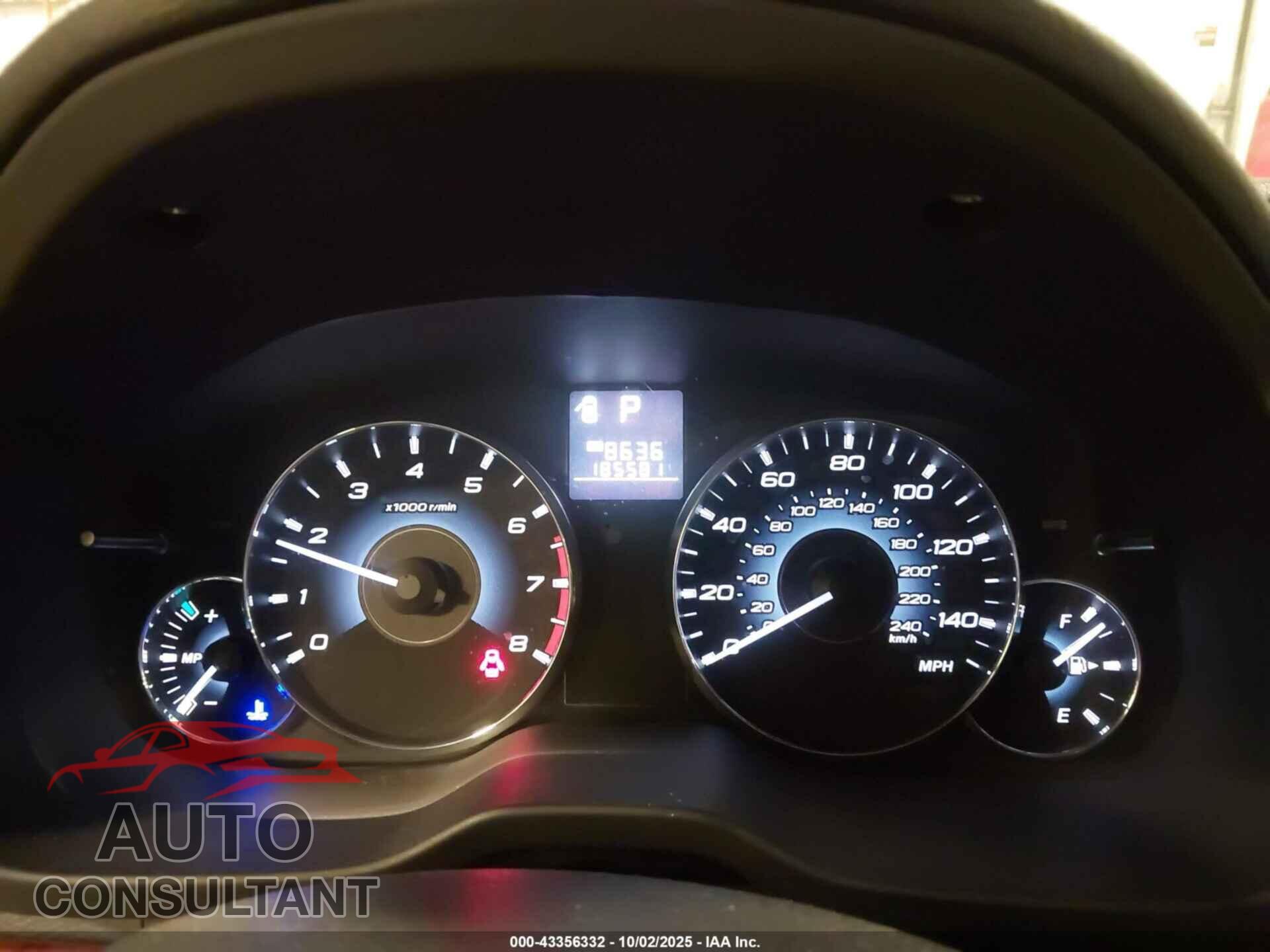 SUBARU OUTBACK 2011 - 4S4BRBLC6B3410928