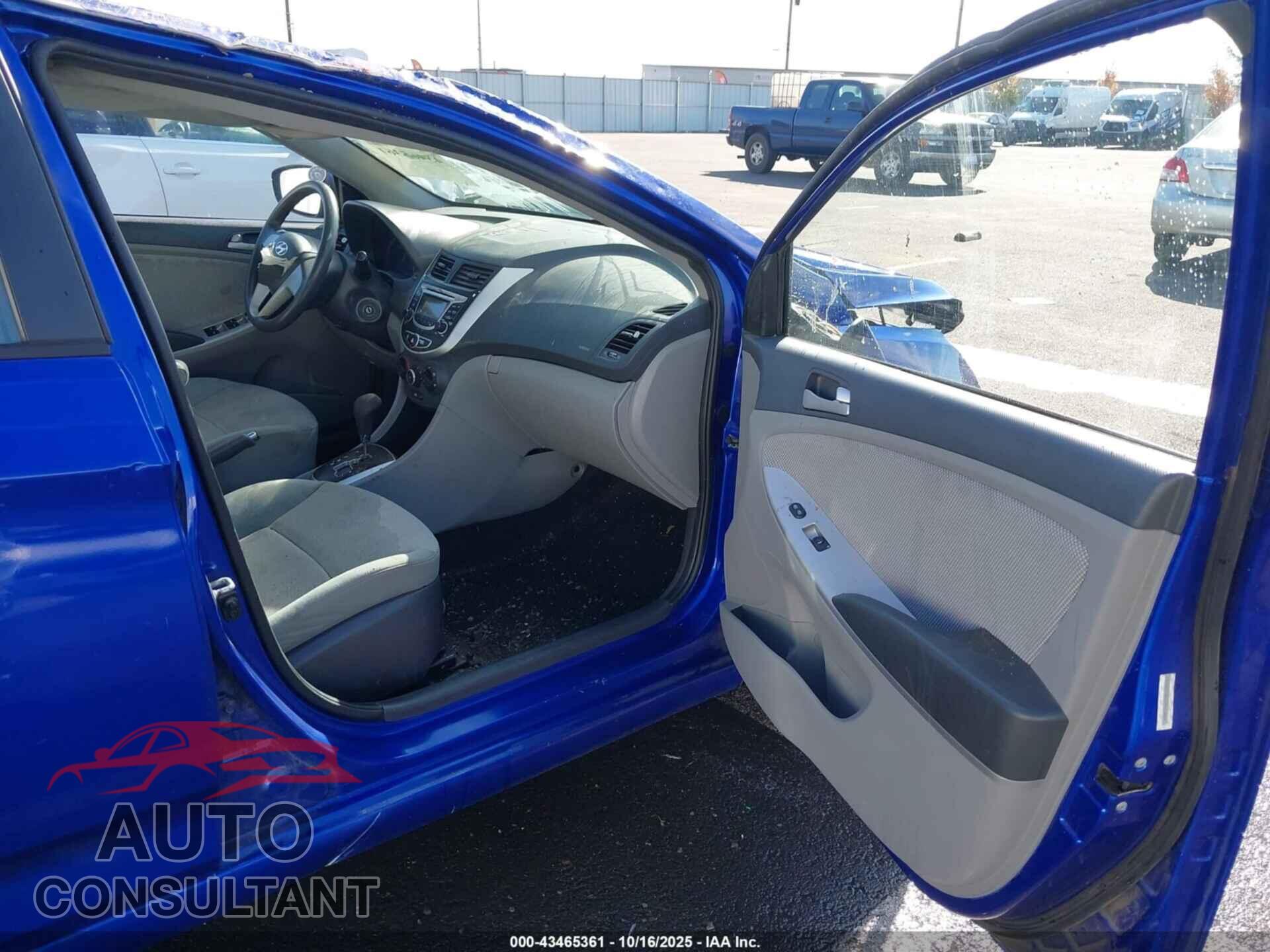 HYUNDAI ACCENT 2013 - KMHCT4AE5DU538287