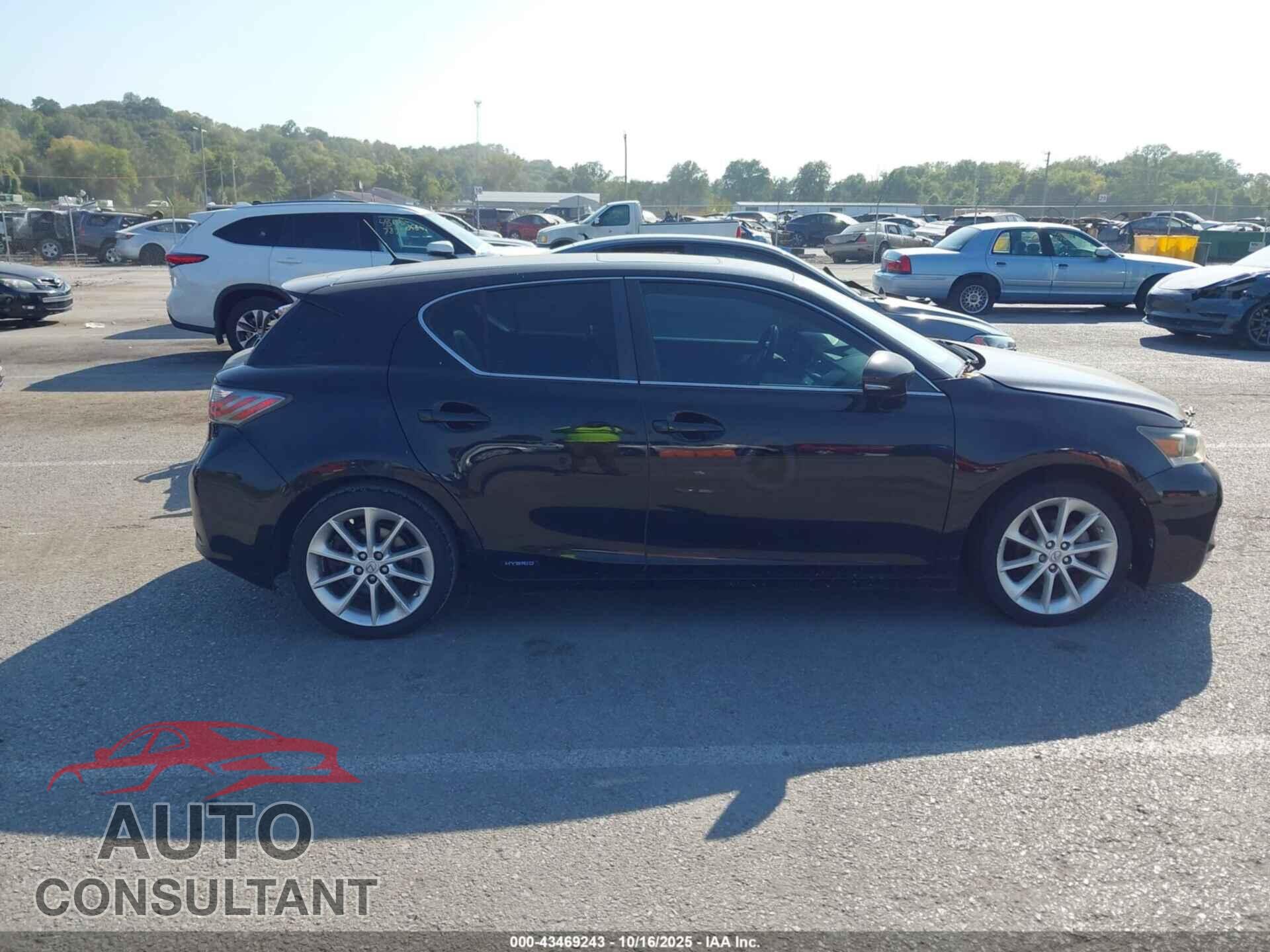 LEXUS CT 200H 2011 - JTHKD5BH9B2029192