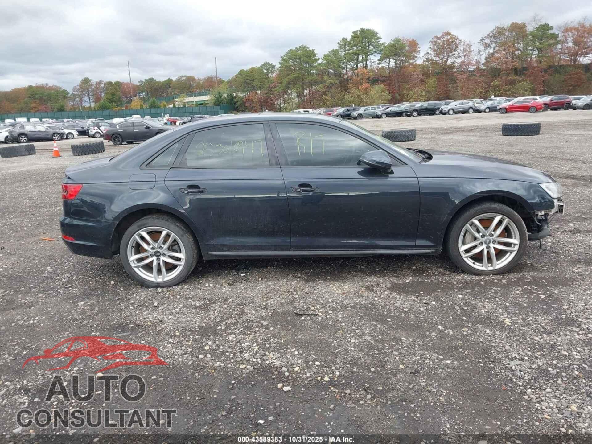 AUDI A4 2017 - WAUDNAF48HN058713