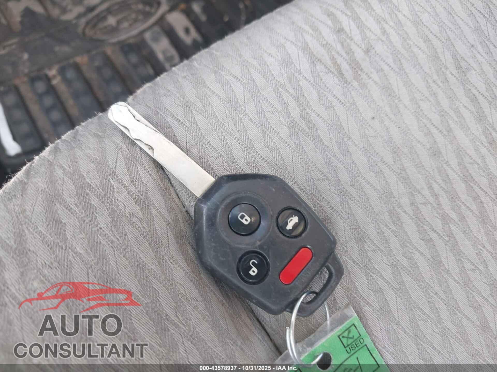 SUBARU OUTBACK 2011 - 4S4BRBBC5B3320459