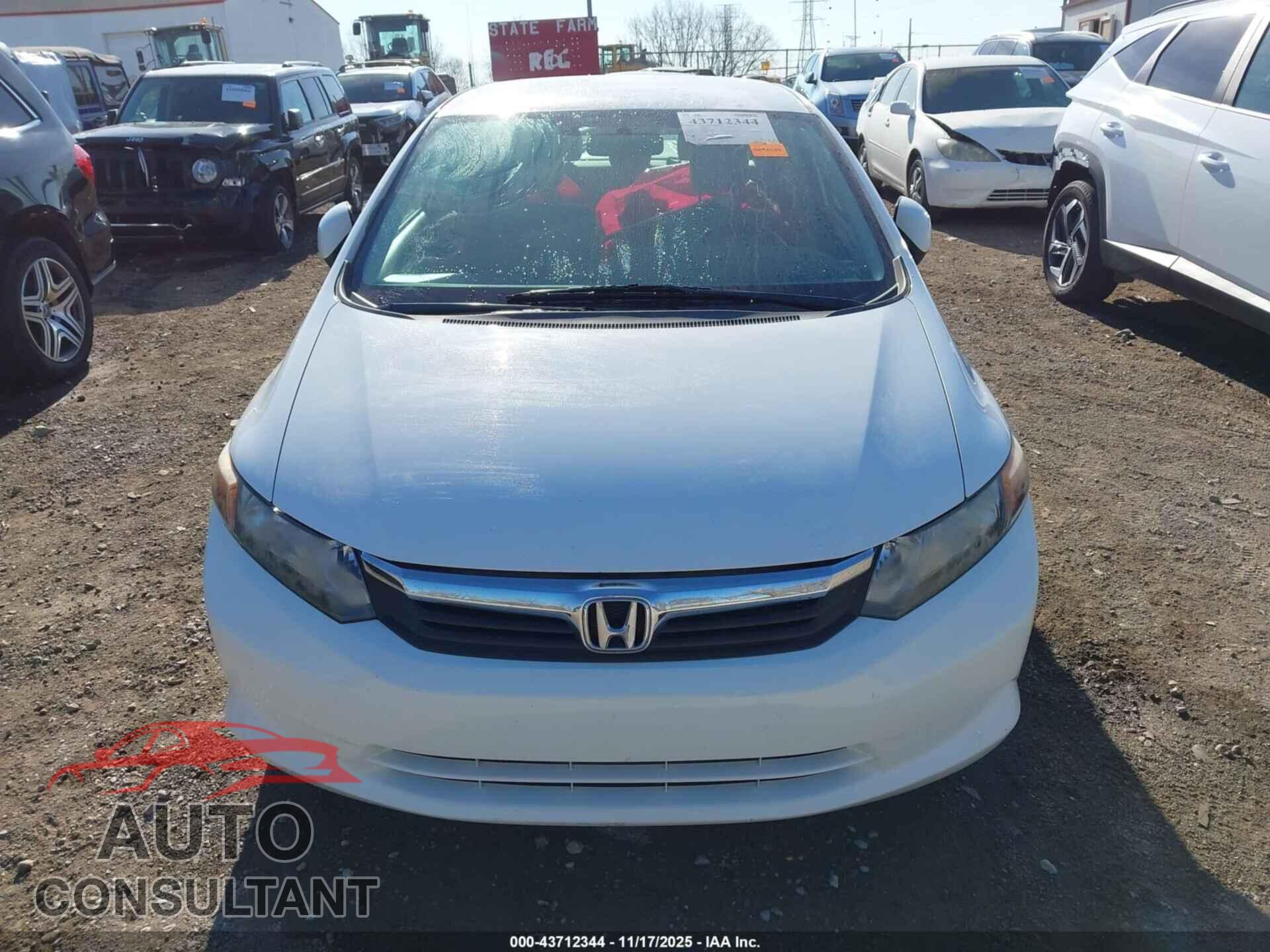 HONDA CIVIC 2012 - 19XFB2F53CE022038