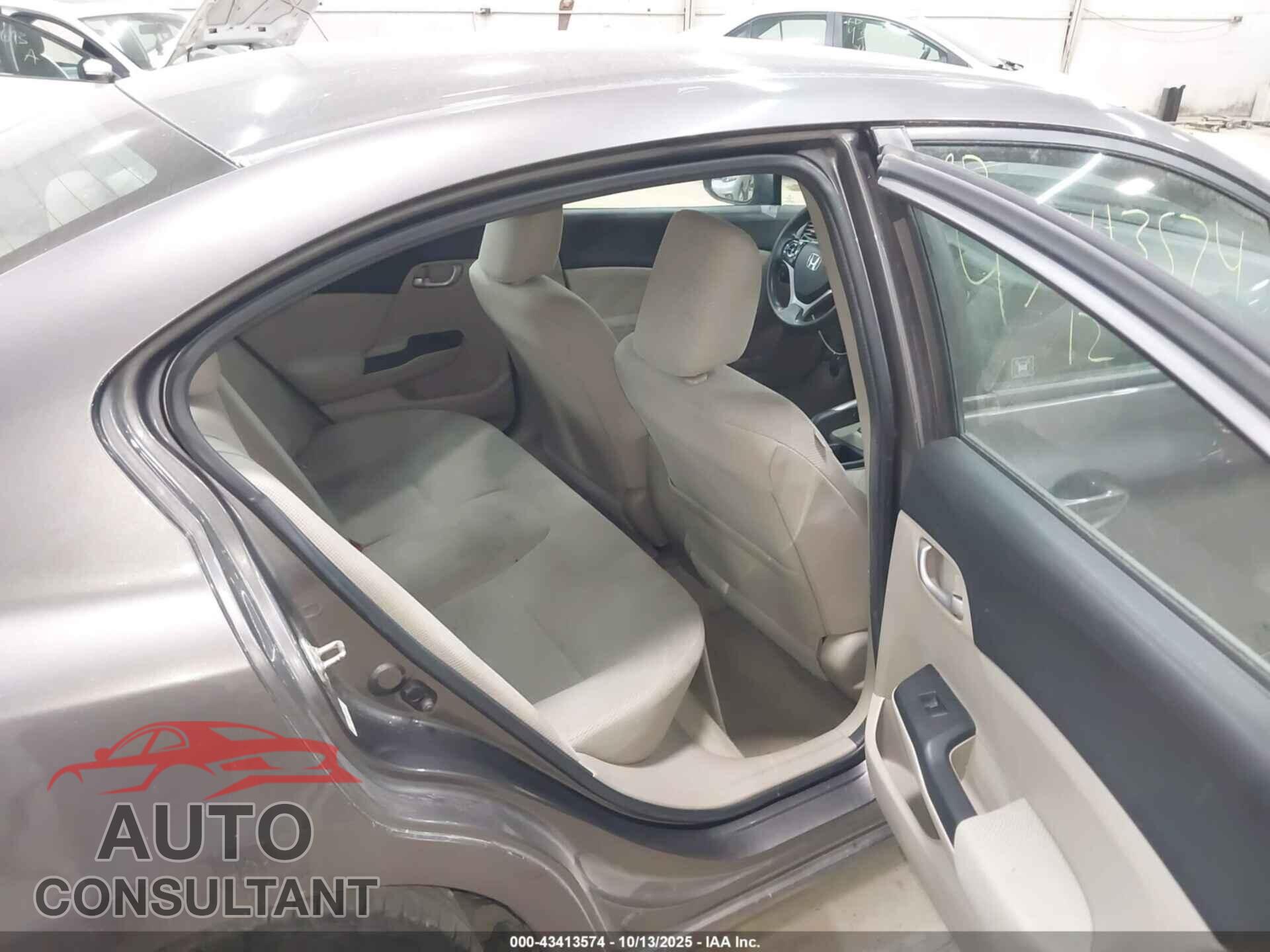 HONDA CIVIC 2012 - 19XFB2F56CE391699