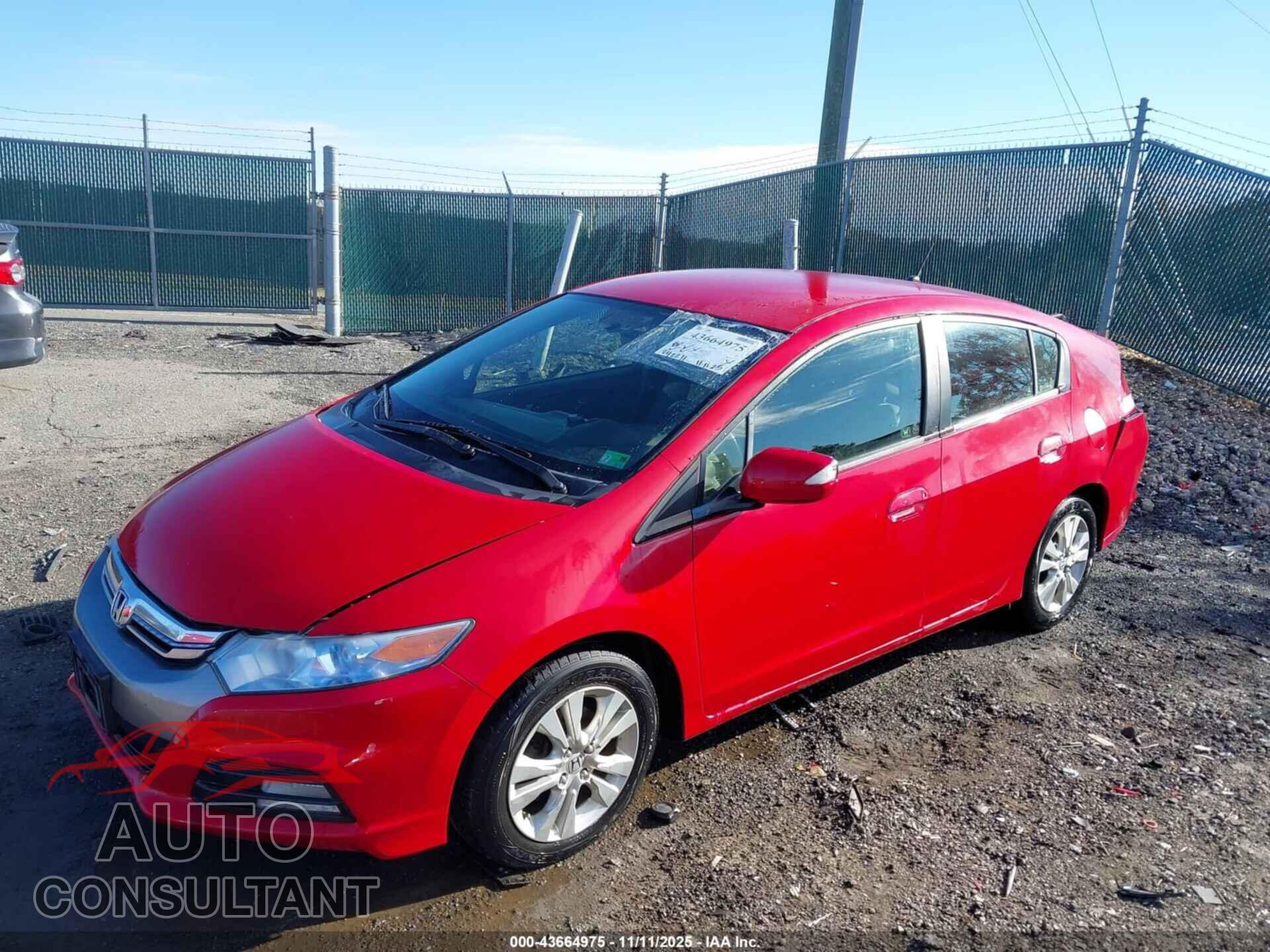 HONDA INSIGHT 2013 - JHMZE2H78DS003467