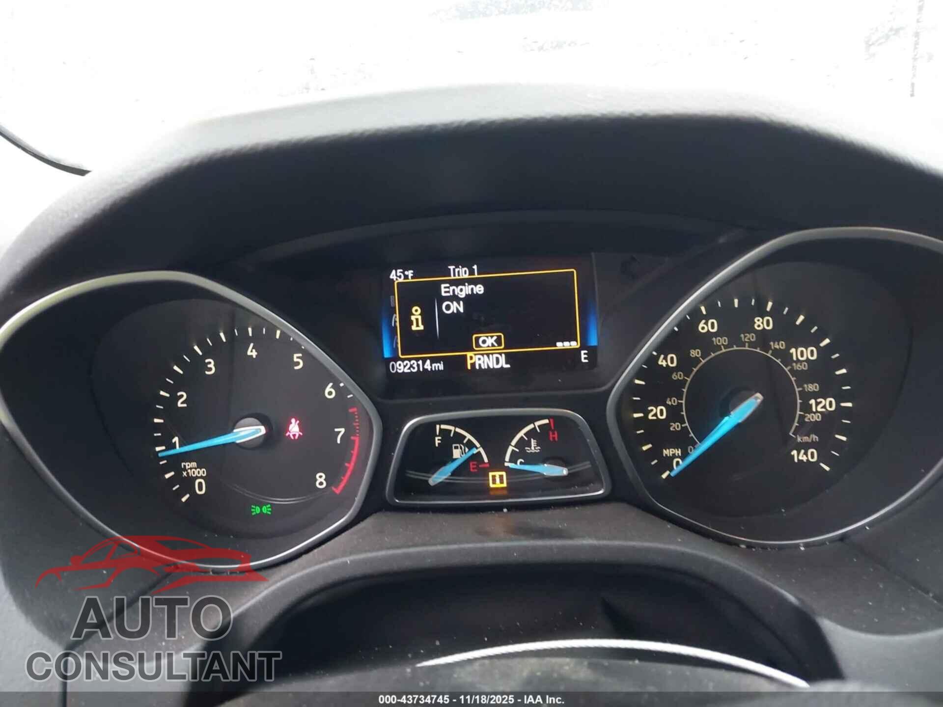 FORD FOCUS 2015 - 1FADP3F20FL356002