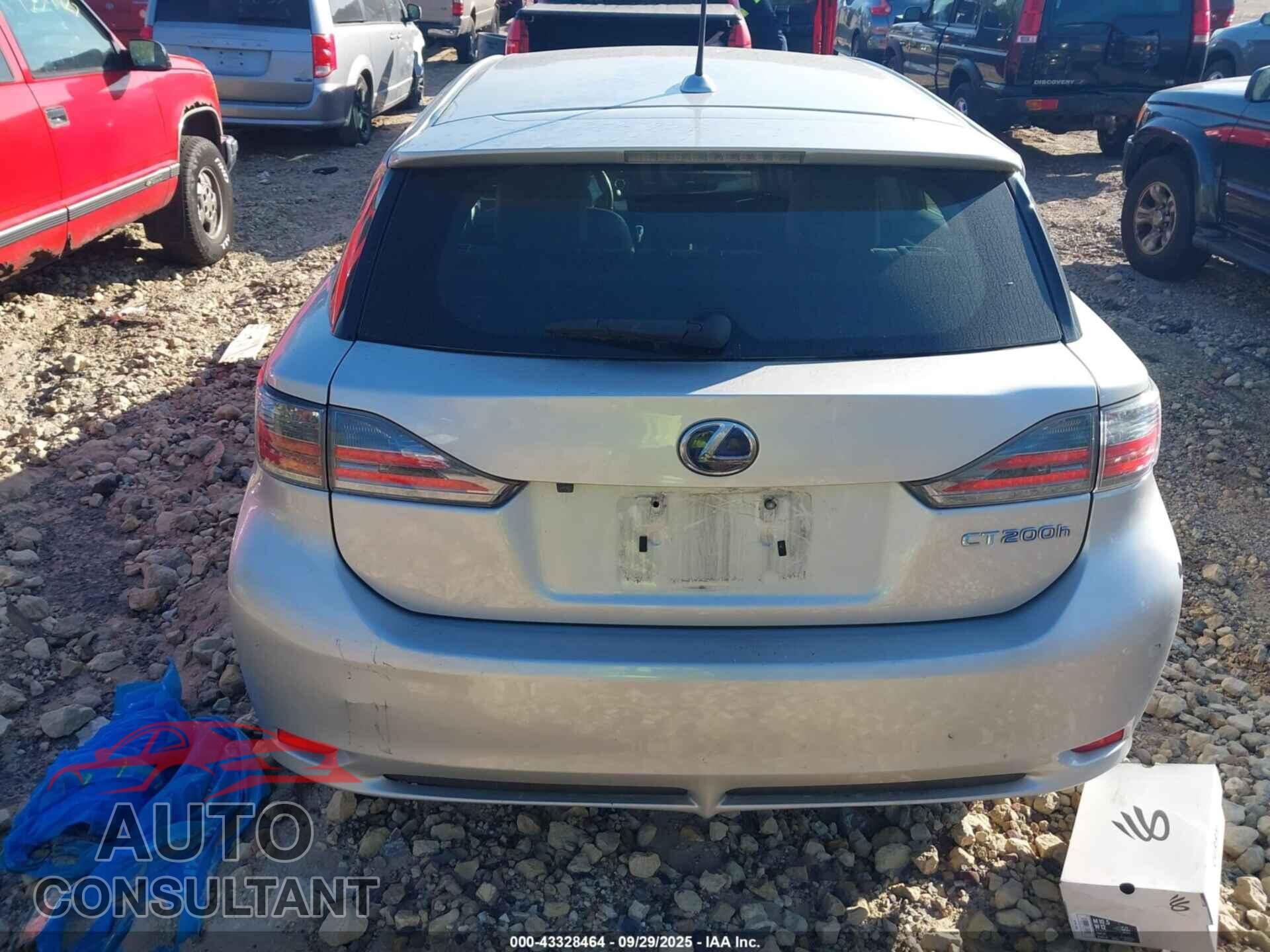LEXUS CT 200H 2012 - JTHKD5BH8C2084959