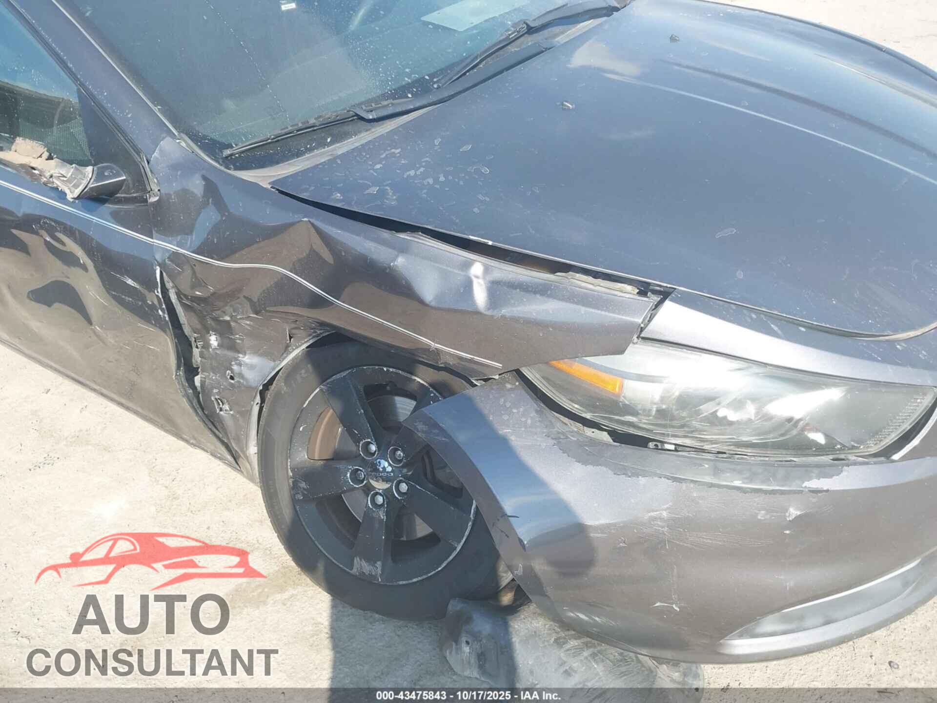 DODGE DART 2015 - 1C3CDFBB1FD300154