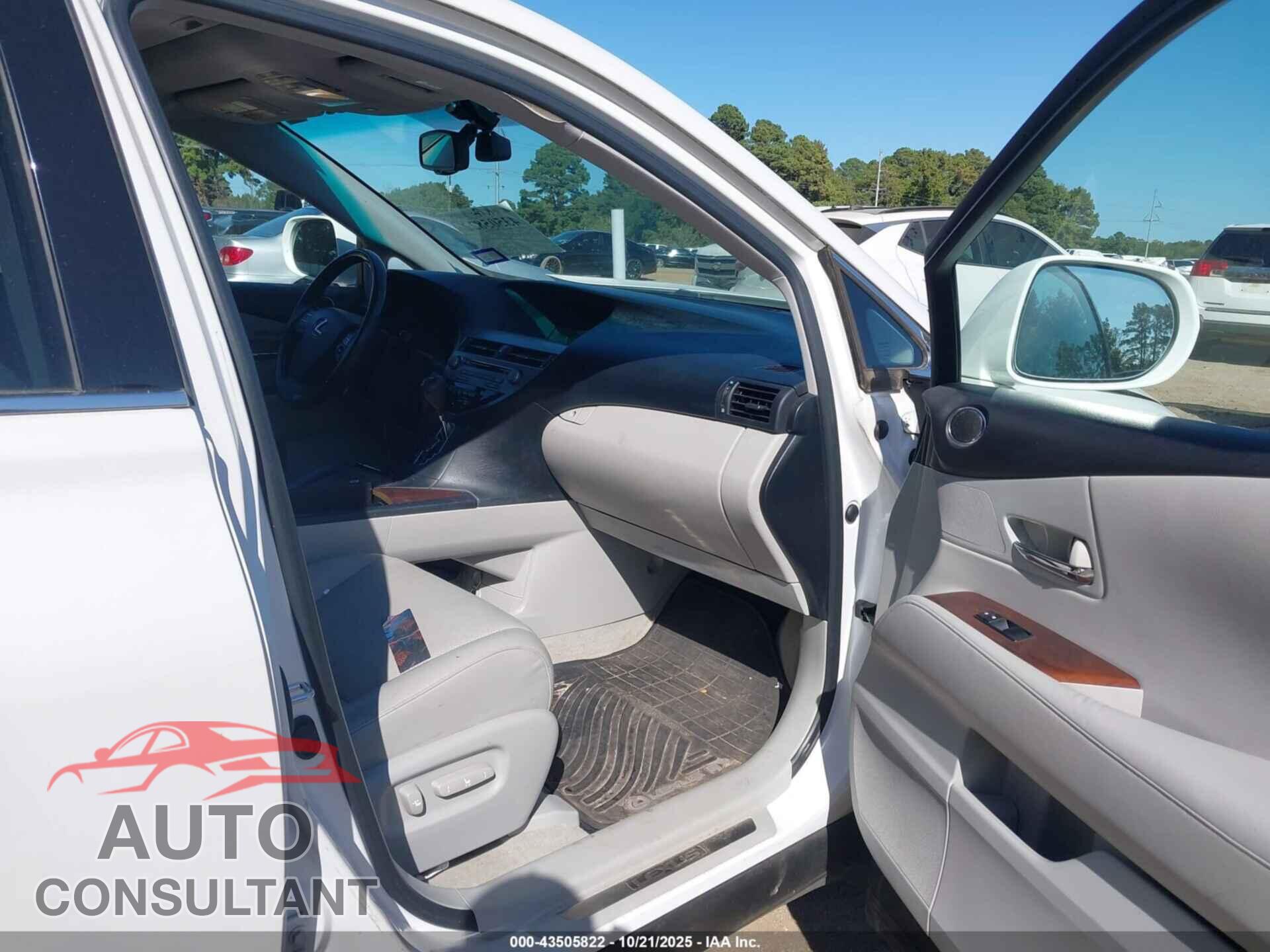 LEXUS RX 350 2012 - 2T2ZK1BA5CC085551