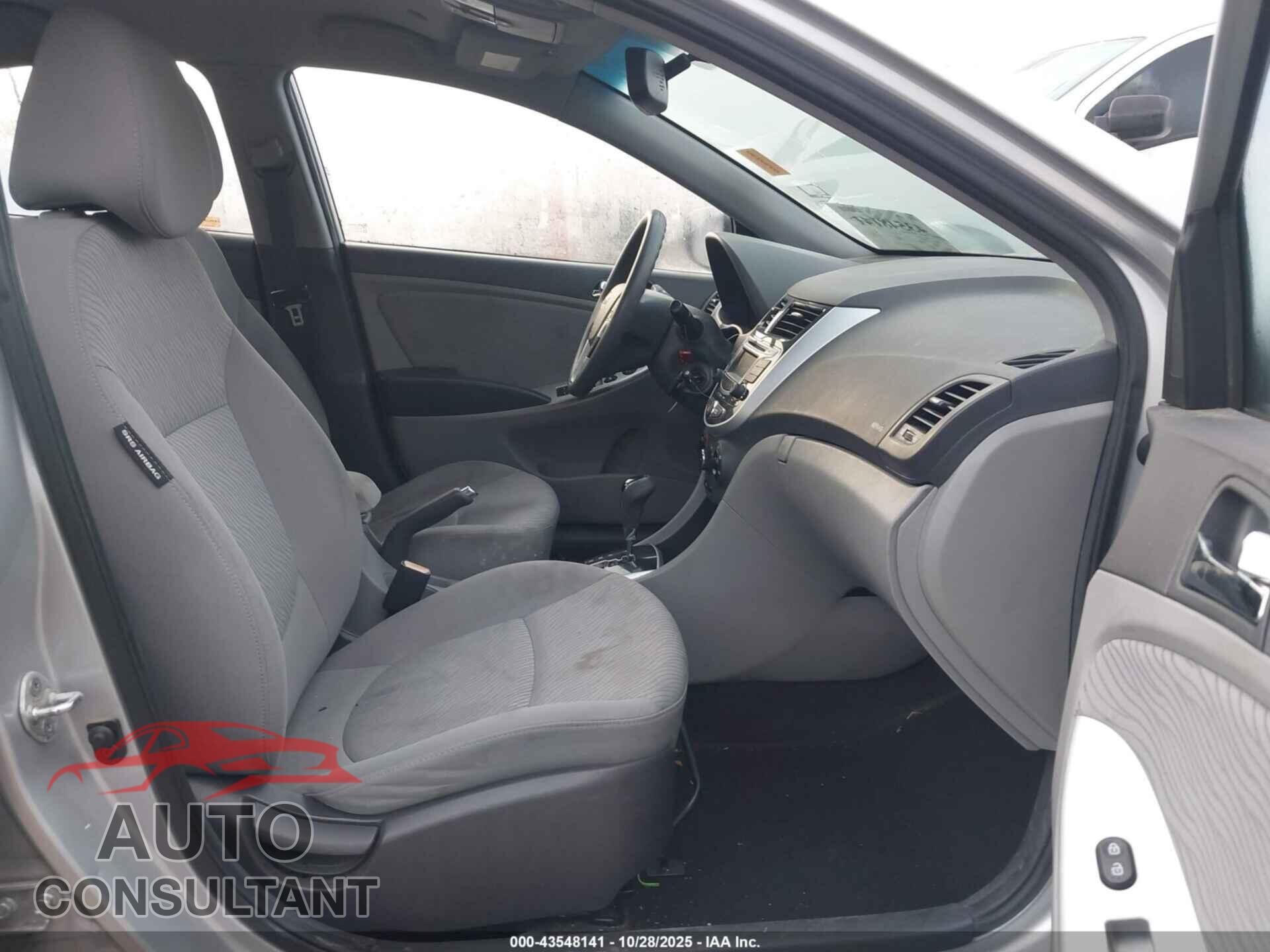 HYUNDAI ACCENT 2013 - KMHCU4AE2DU439925