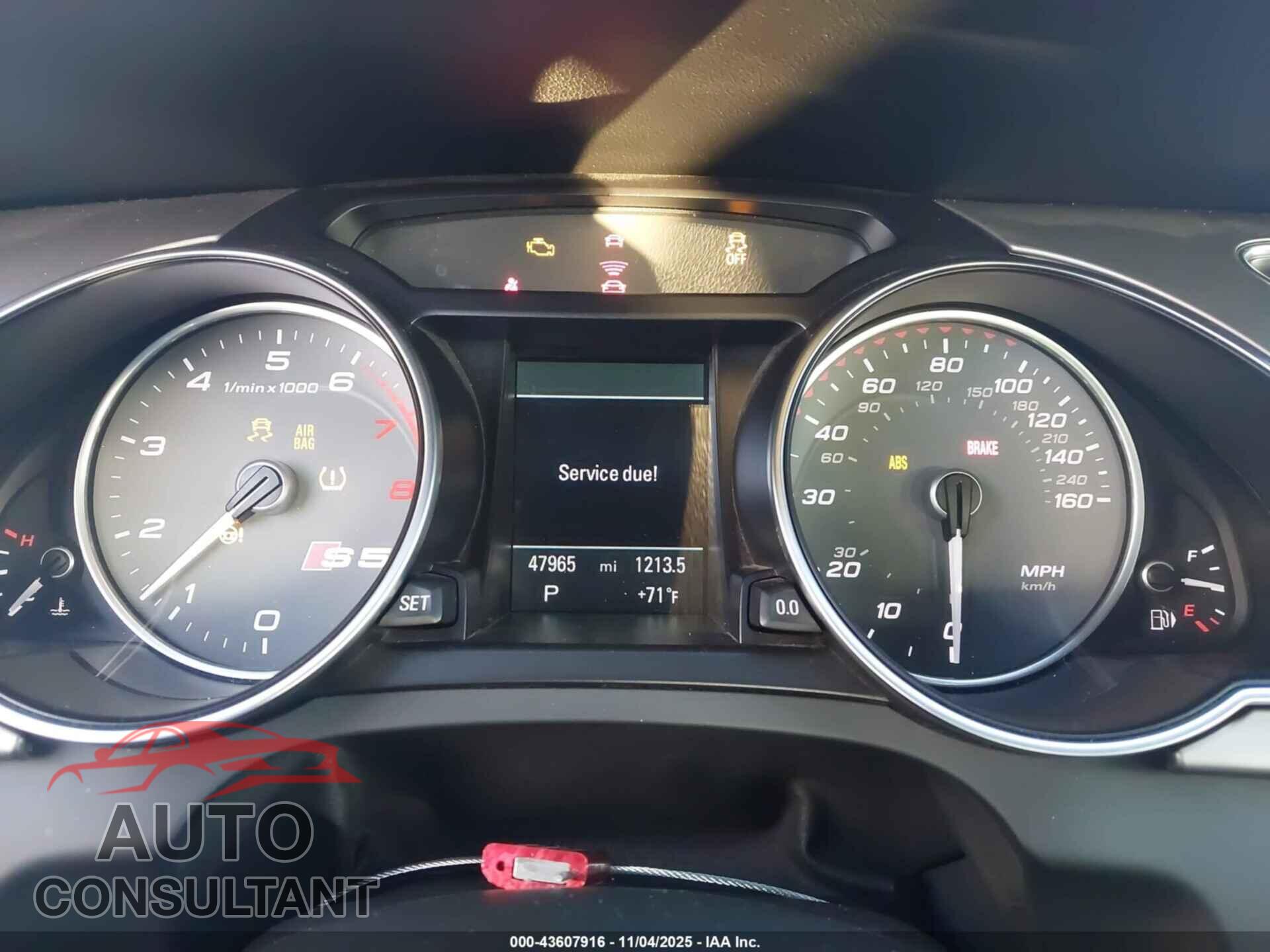 AUDI S5 2013 - WAUVGAFH6DN014995