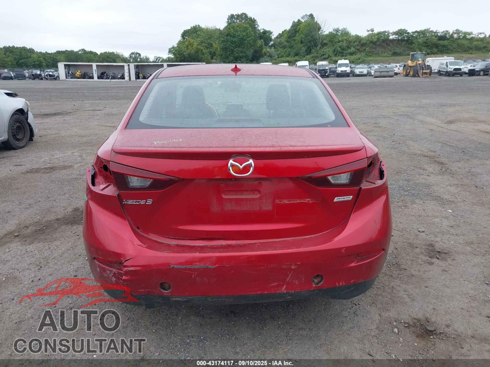 MAZDA MAZDA3 2014 - JM1BM1W71E1182509