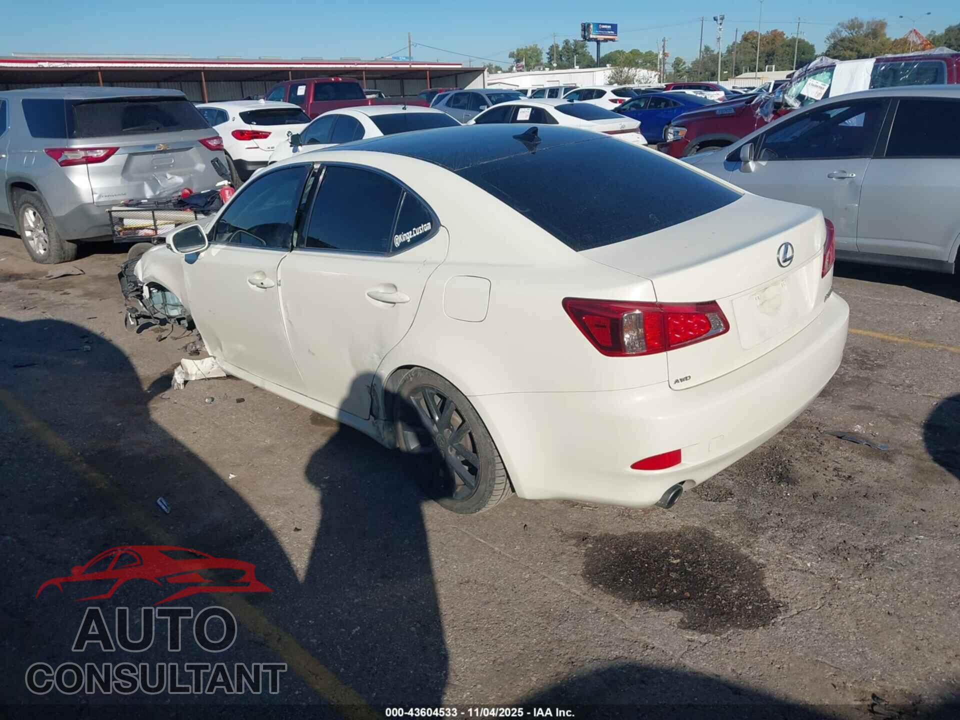 LEXUS IS 250 2011 - JTHCF5C28B5049358