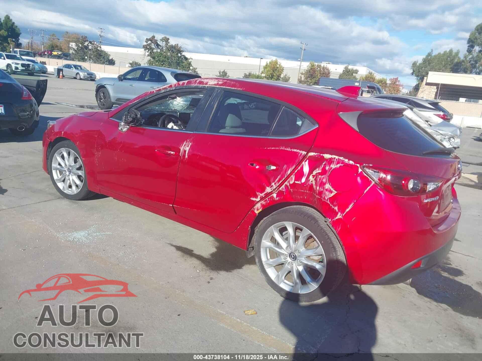 MAZDA MAZDA3 2015 - JM1BM1M36F1237134